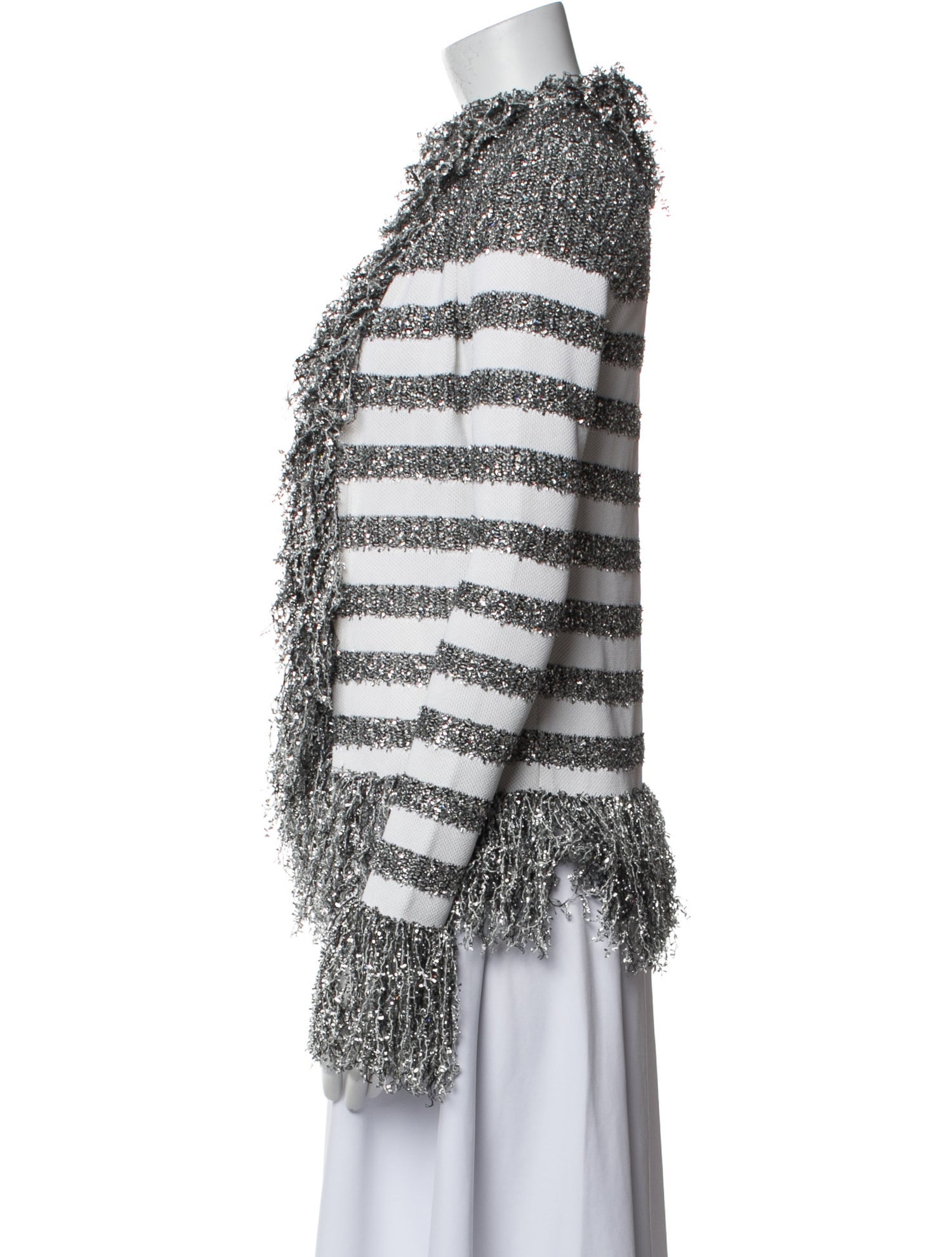 Balmain Striped Evening Jacket