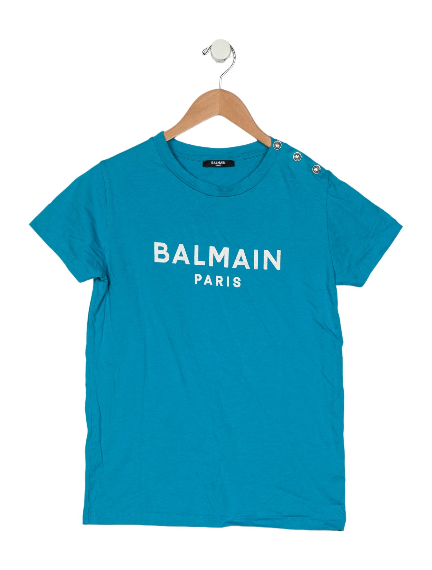 Balmain Logo Print T Shirt