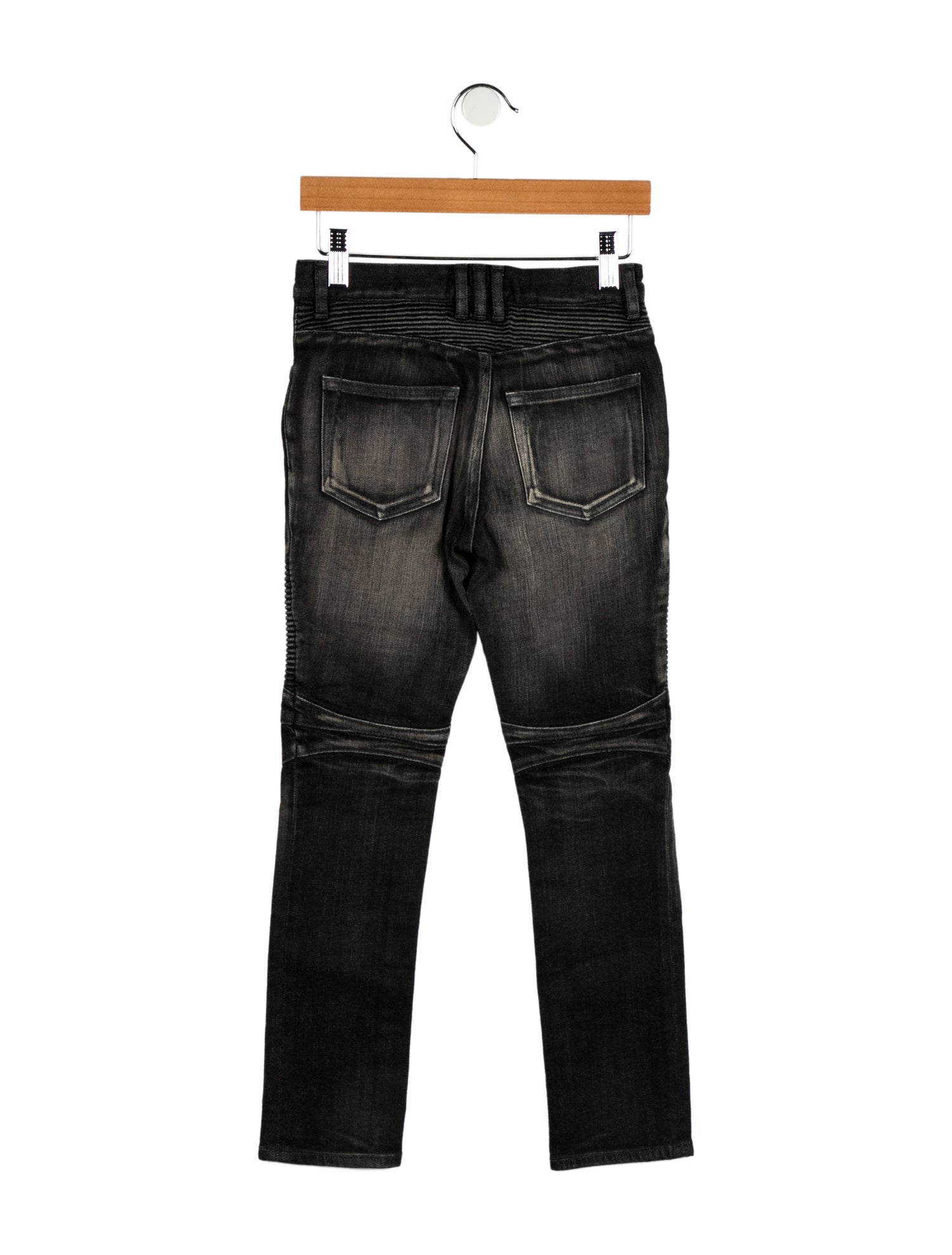 Balmain Boys' Solid Biker Jeans w/ Tags