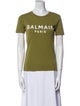 Balmain Graphic Print Crew Neck T-Shirt