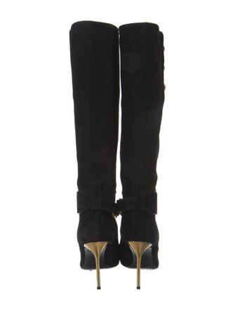 Balmain Suede Lace-Up Boots