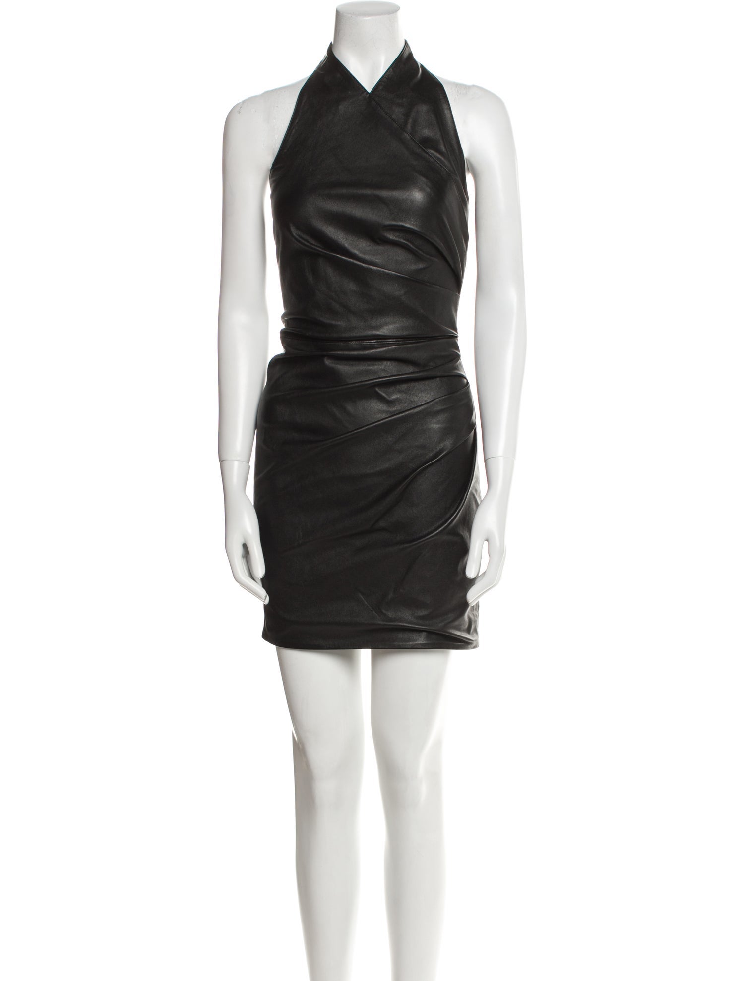 Balmain Leather Mini Dress