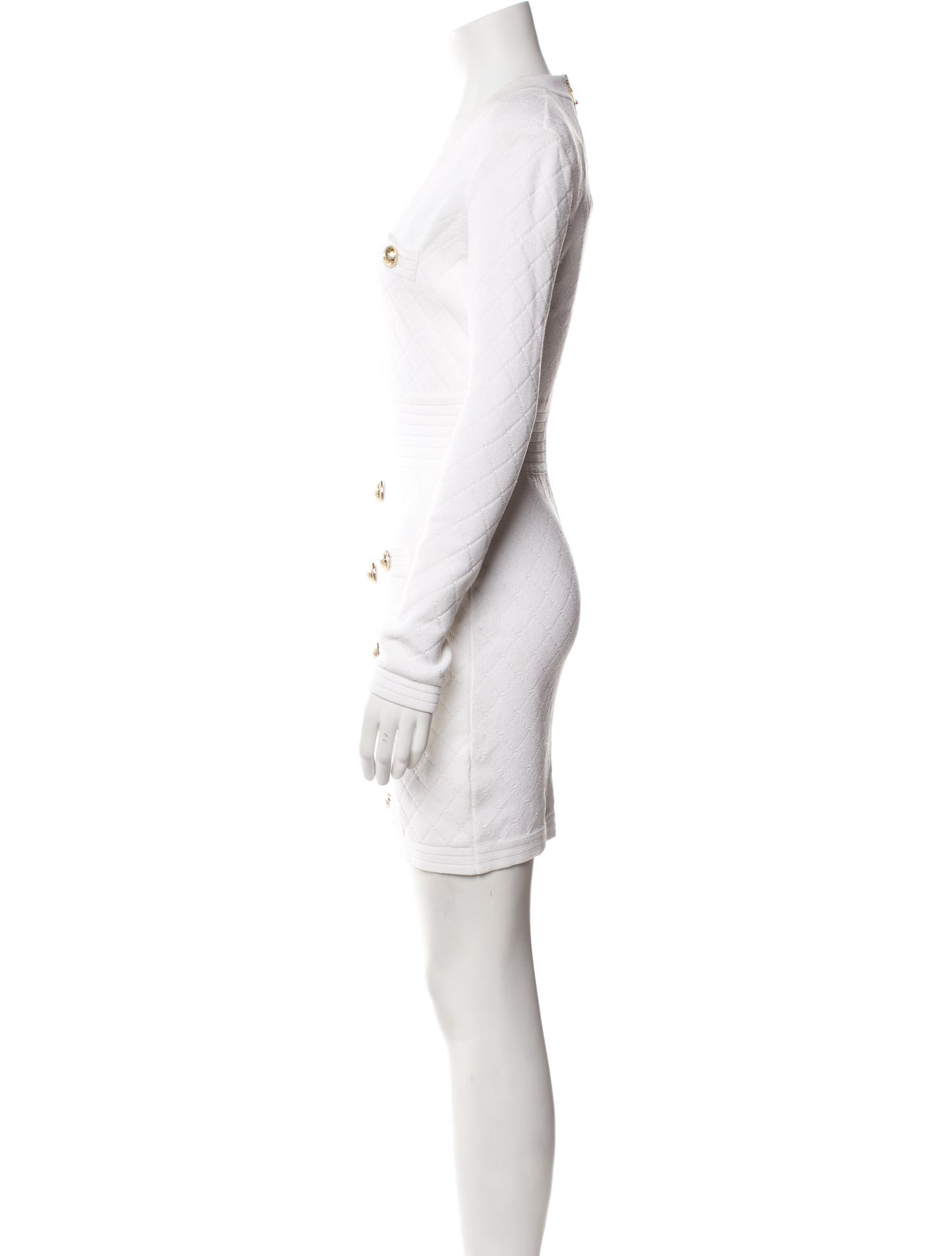 Balmain V-Neck Mini Dress