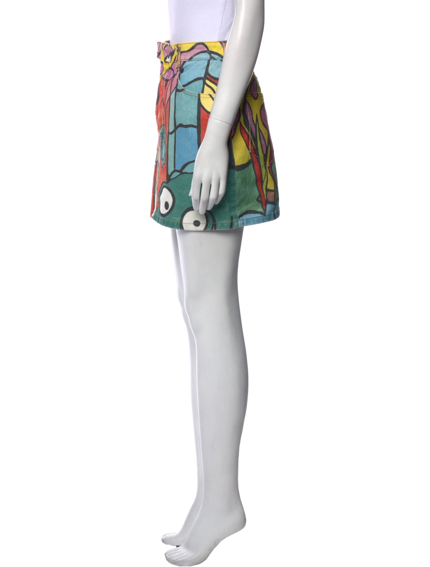 Balmain Printed Mini Skirt