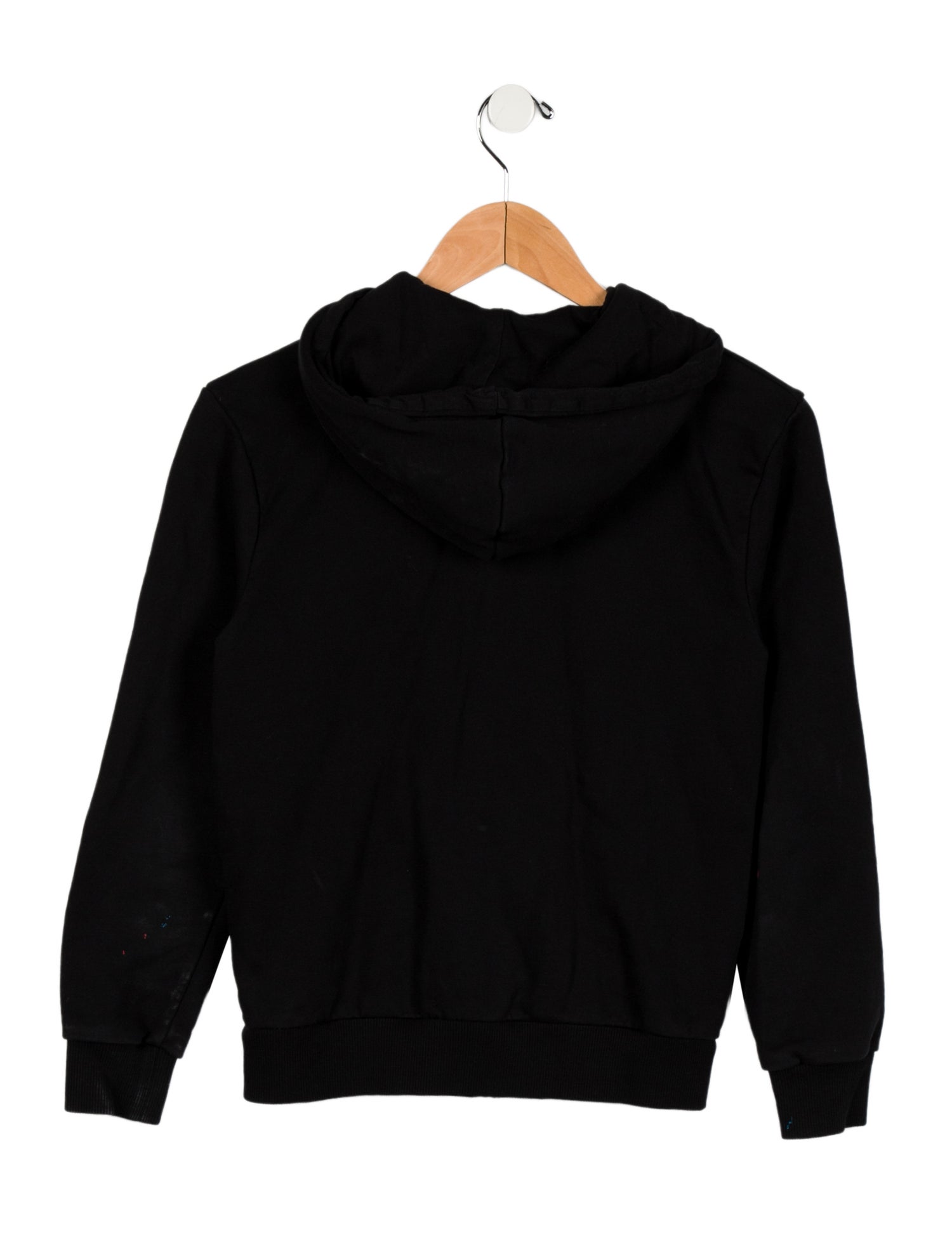 Balmain Kids Zip-Up Hoodie w/ Embroidered Accent