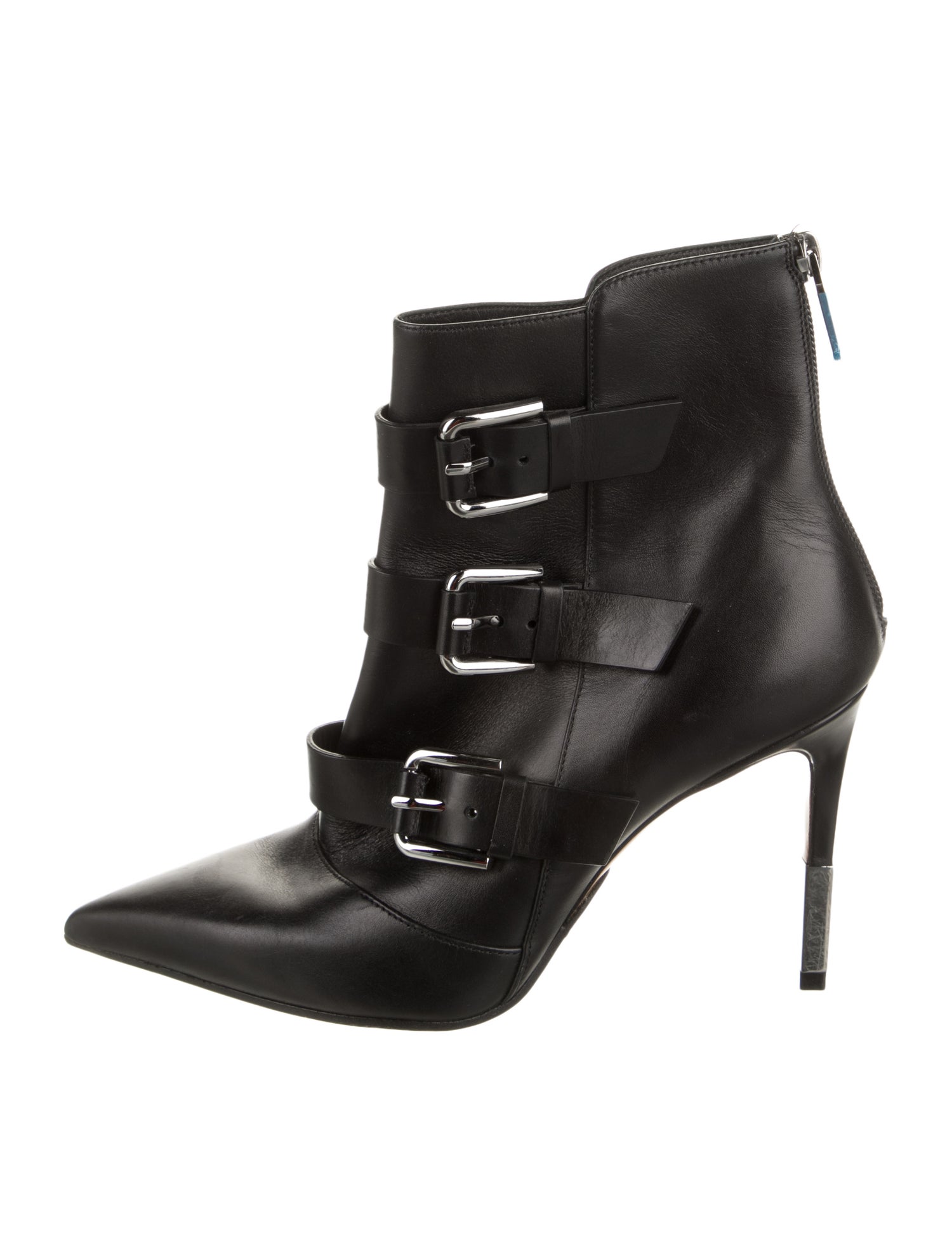 Balmain Elora Leather Lace-Up Boots