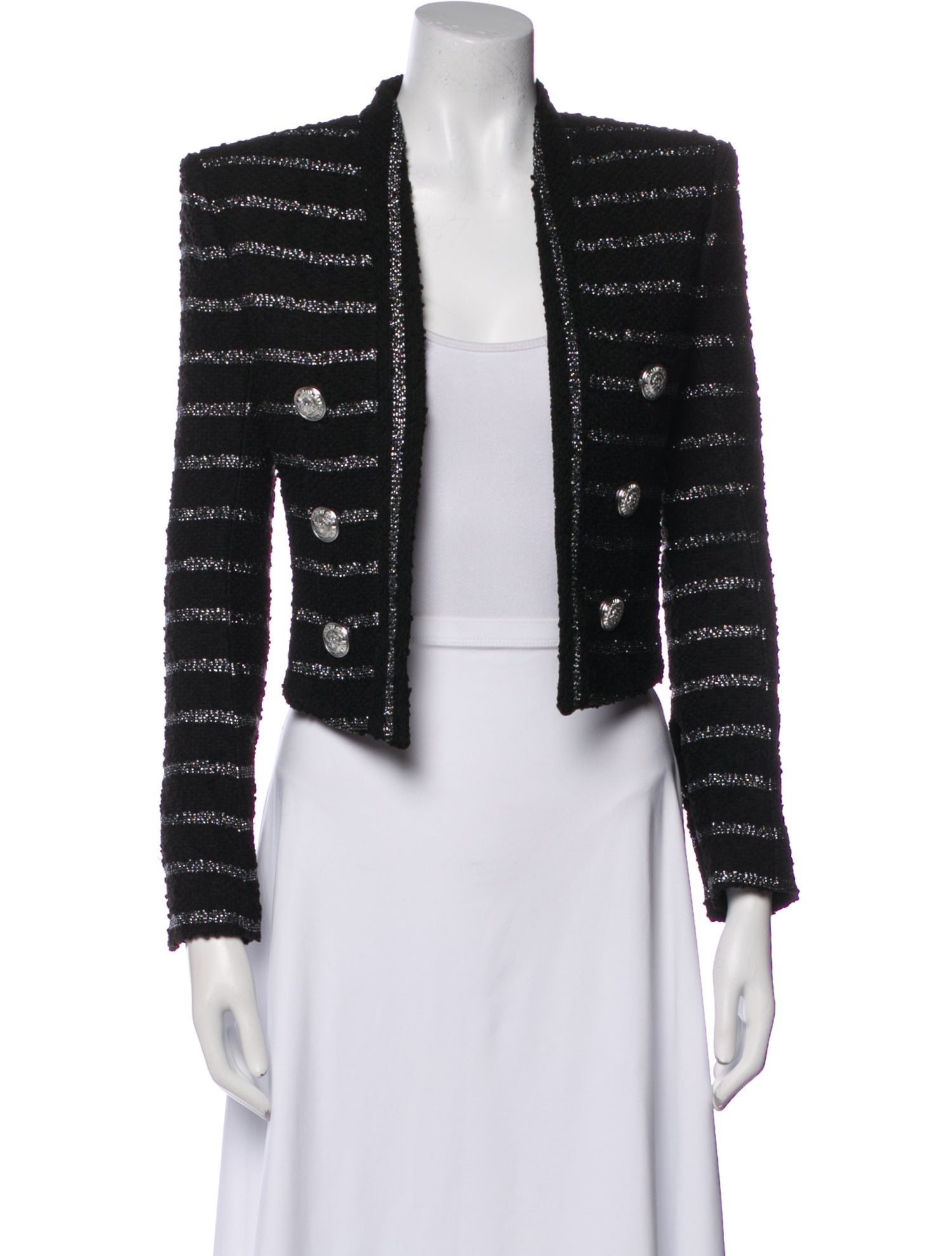 Balmain Striped Evening Jacket