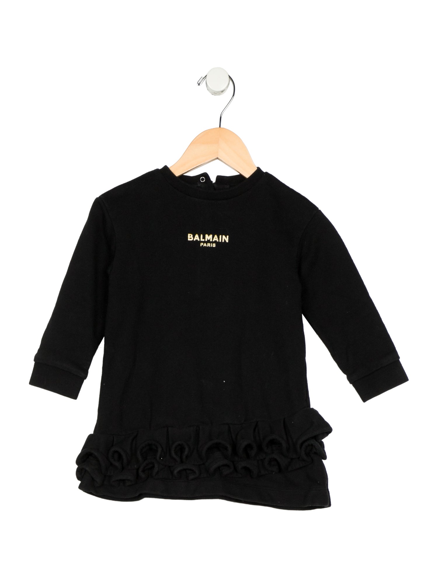 Balmain Toddler Girls' Graphic Long Sleeve Dress