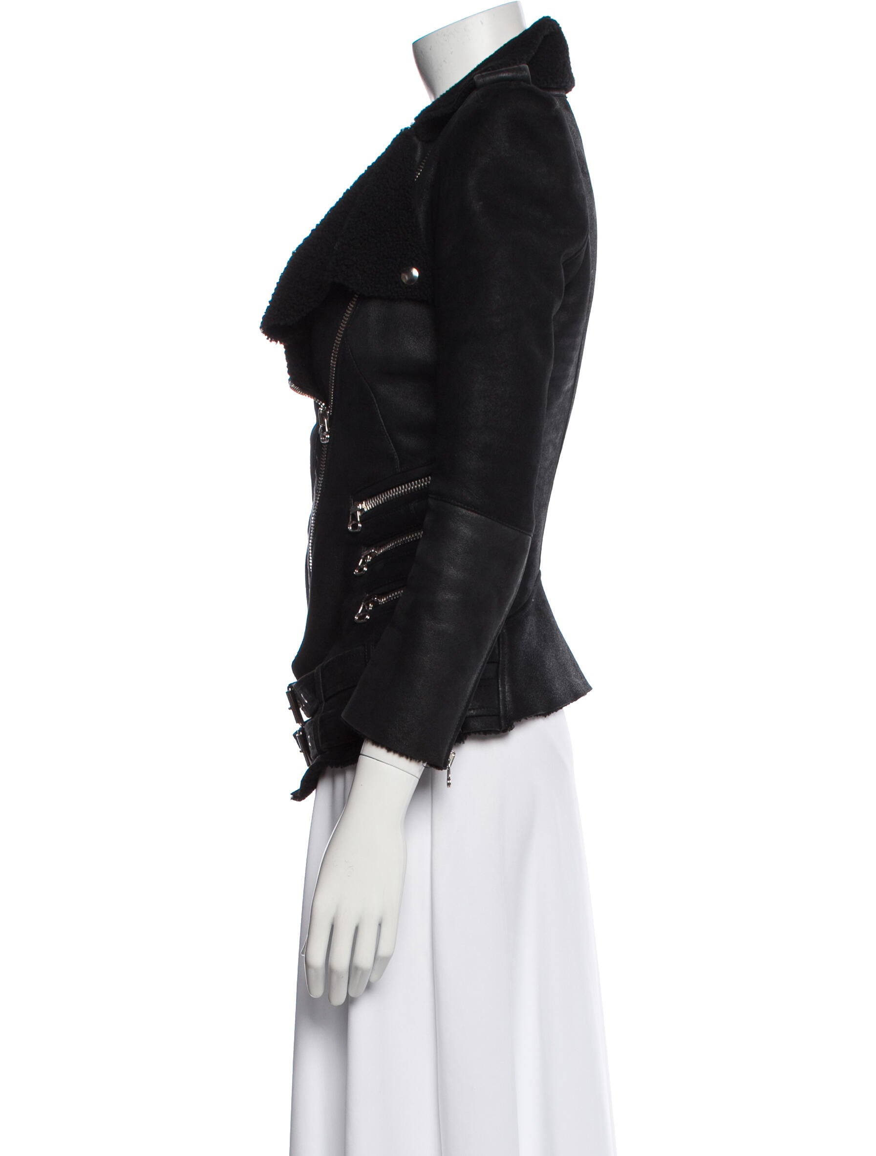 Balmain Lambskin Biker Jacket