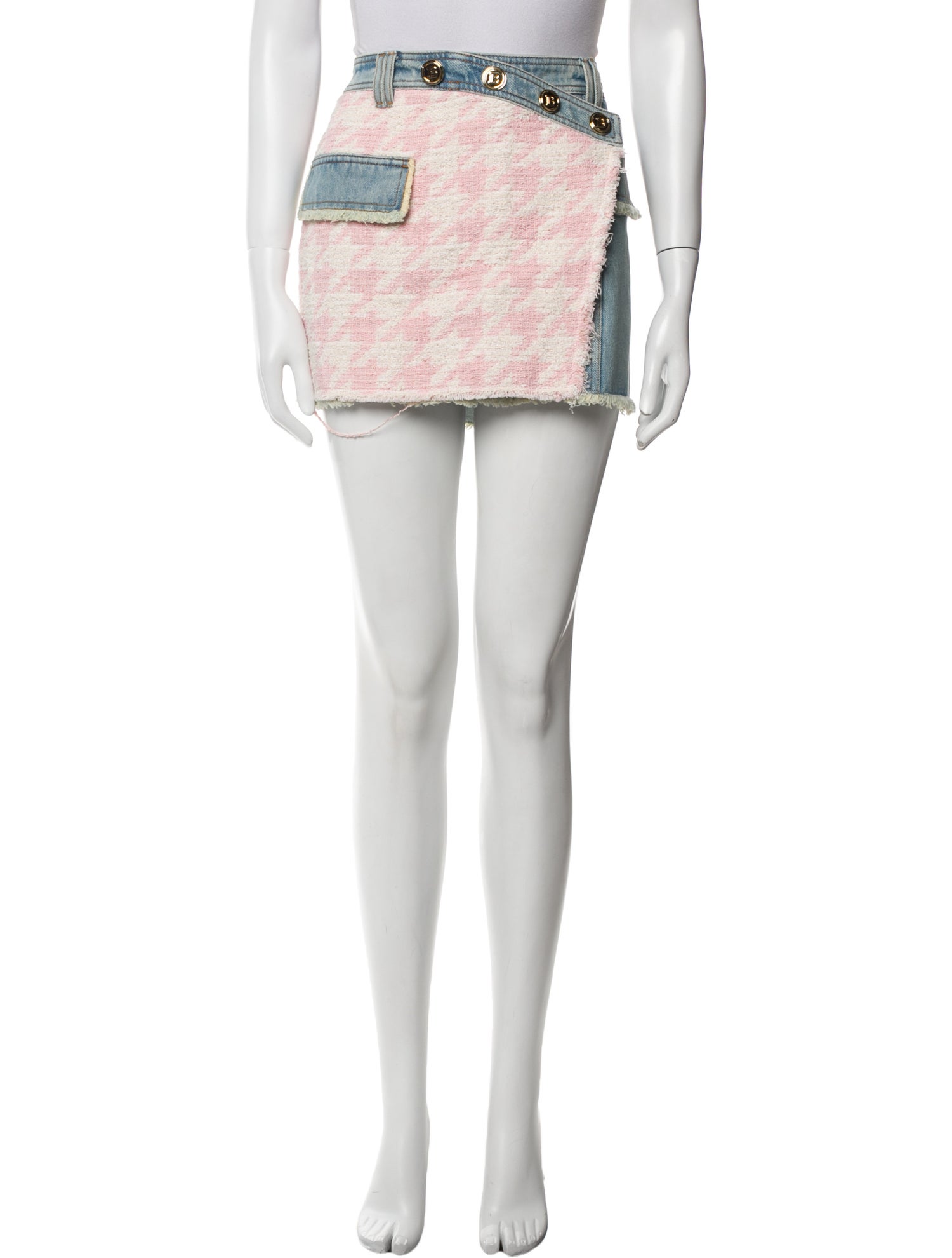 Balmain Printed Mini Skirt