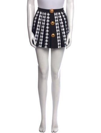 Balmain Printed Mini Skirt