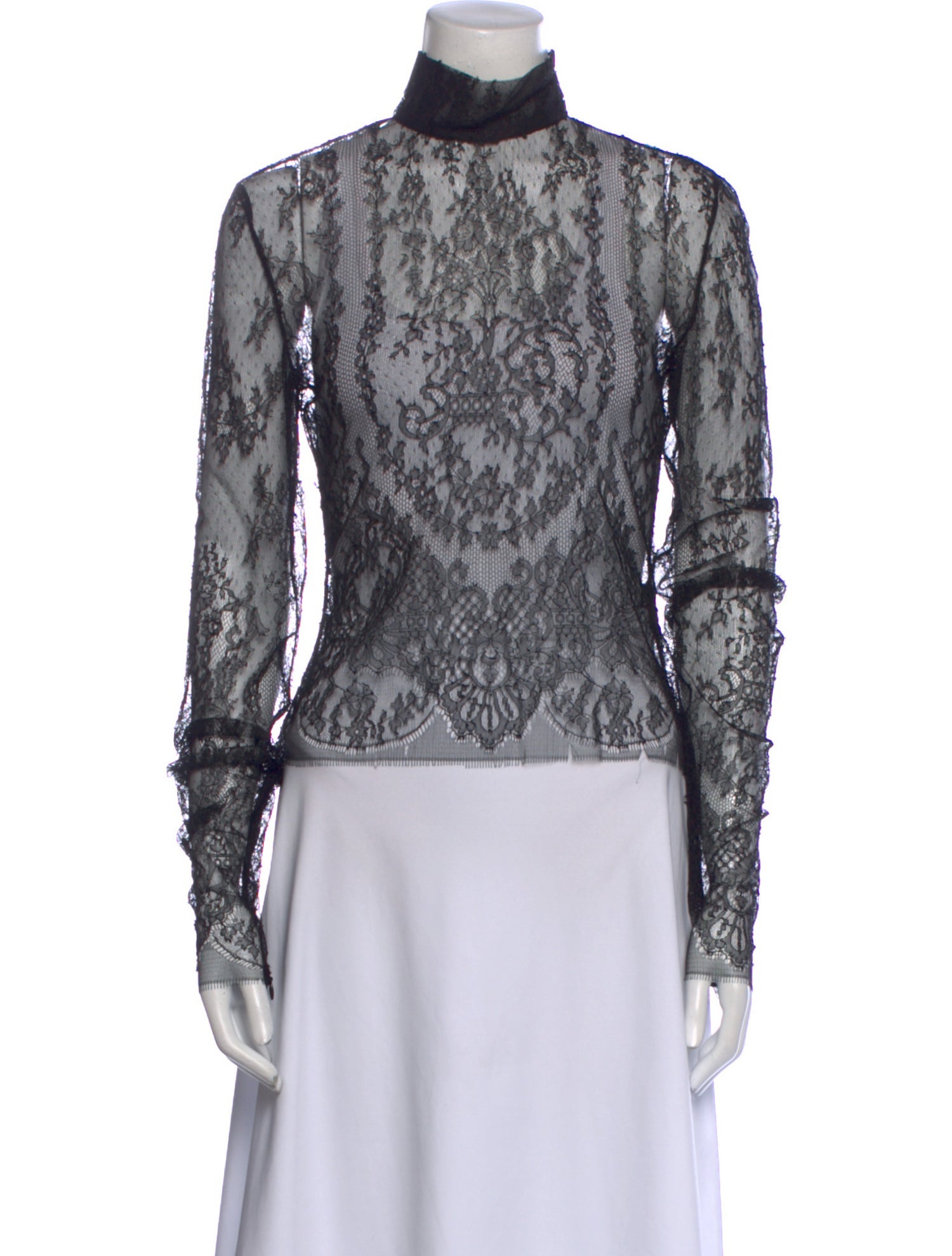 Balmain Lace Lace Pattern Blouse w/ Tags
