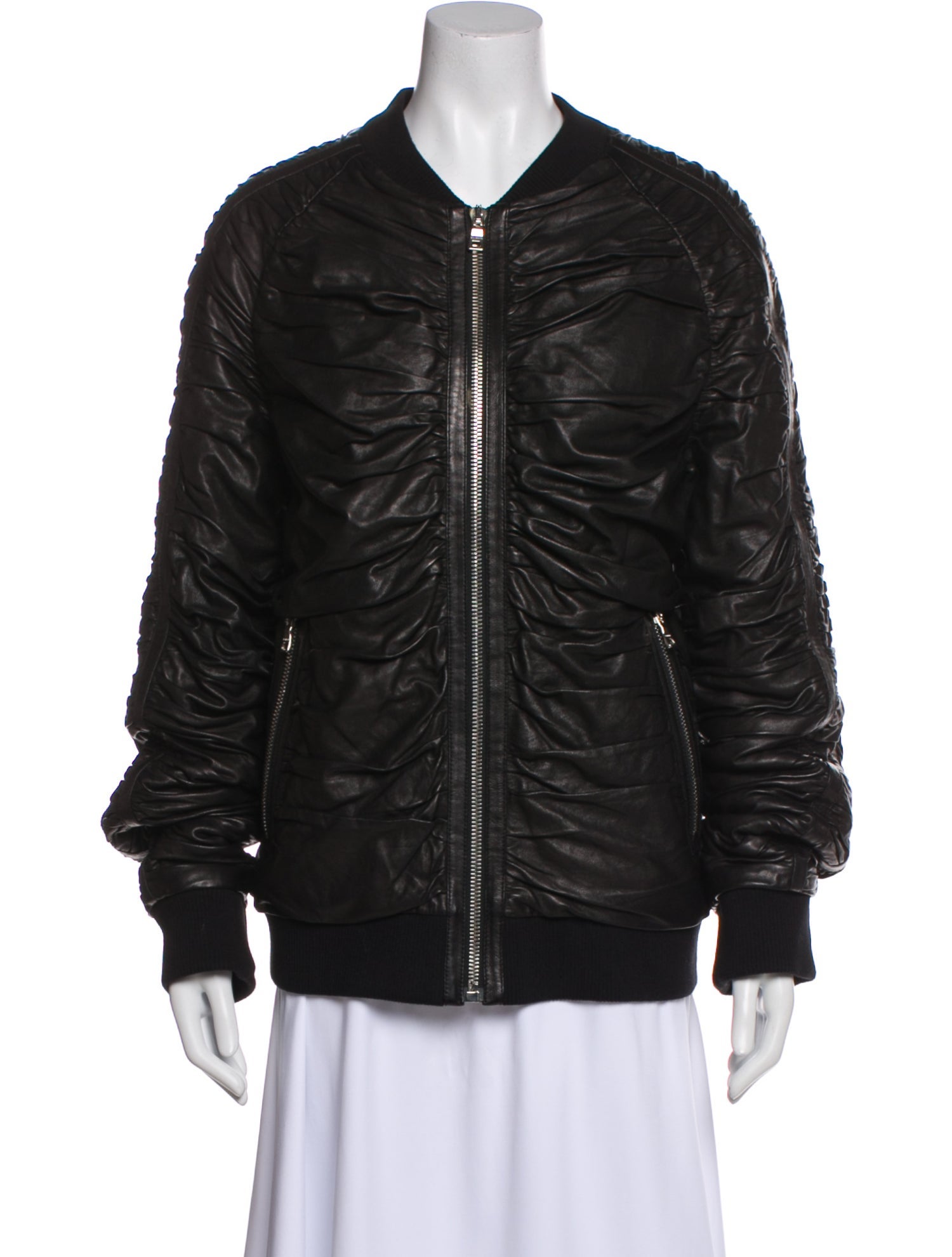 Balmain Lambskin Bomber Jacket