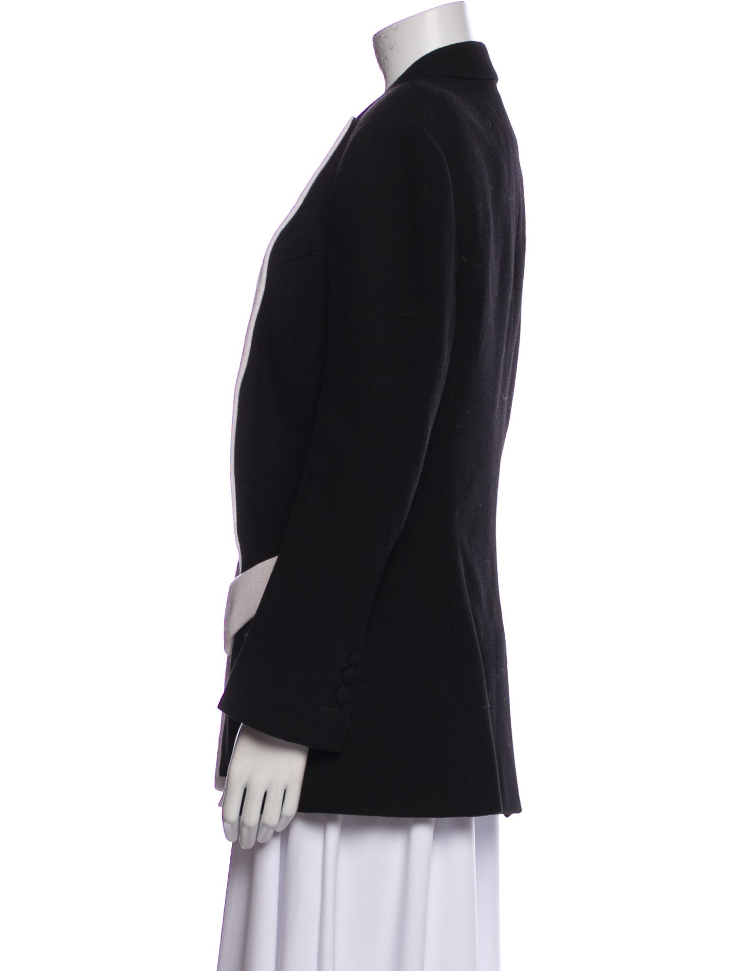 Balmain Virgin Wool Colorblock Pattern Blazer