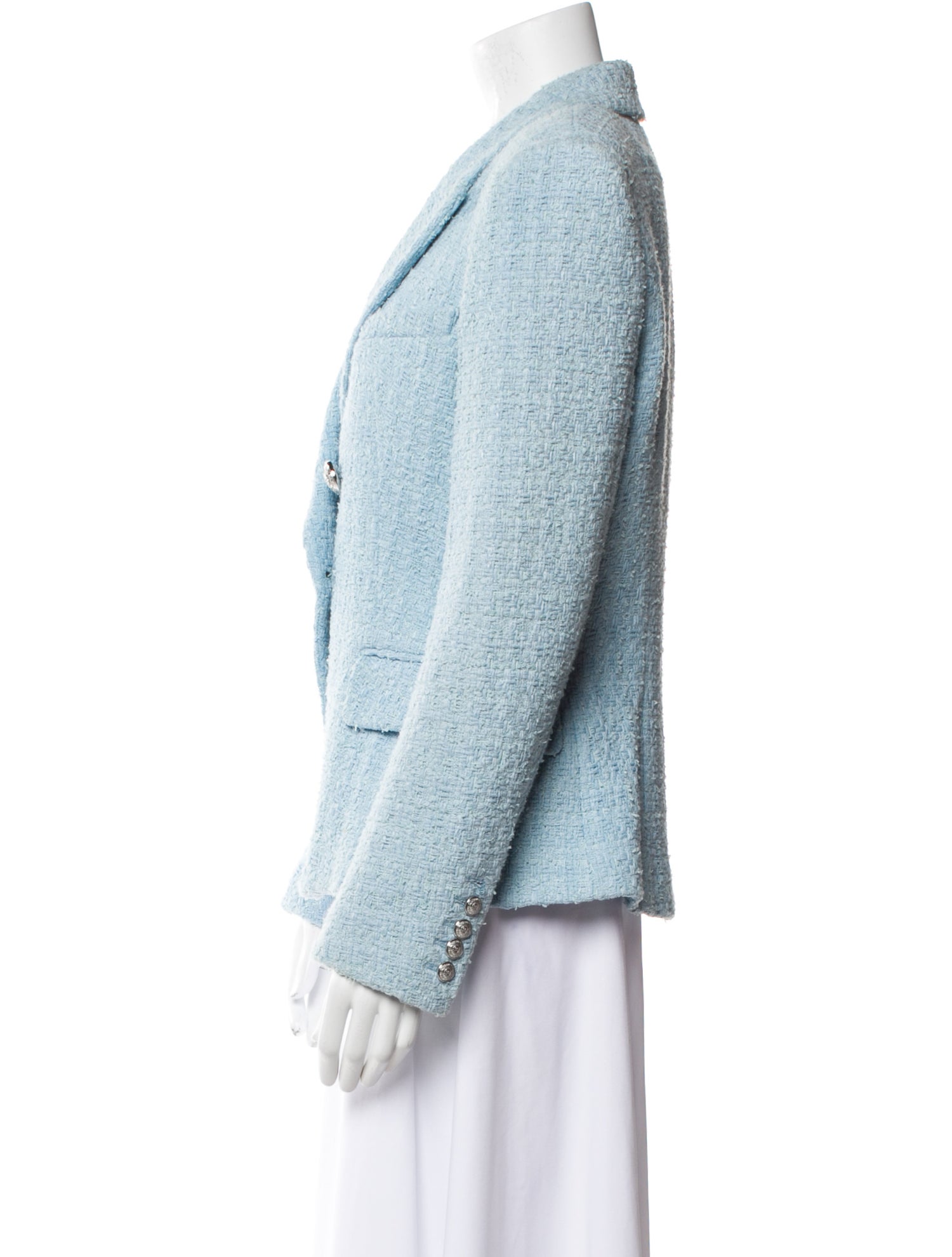 Balmain Tweed Pattern Blazer