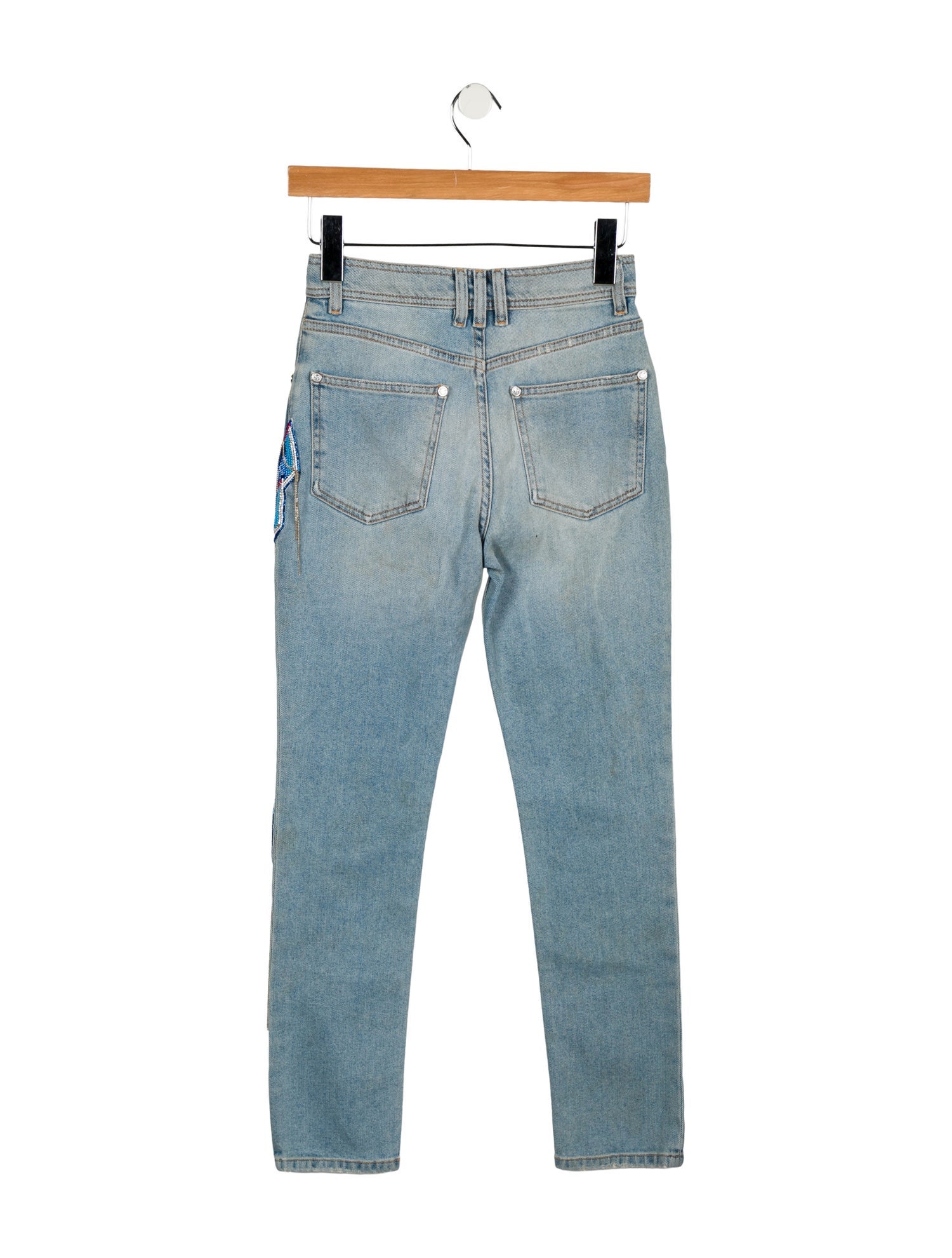 Balmain Mid-Rise Skinny Leg Jeans