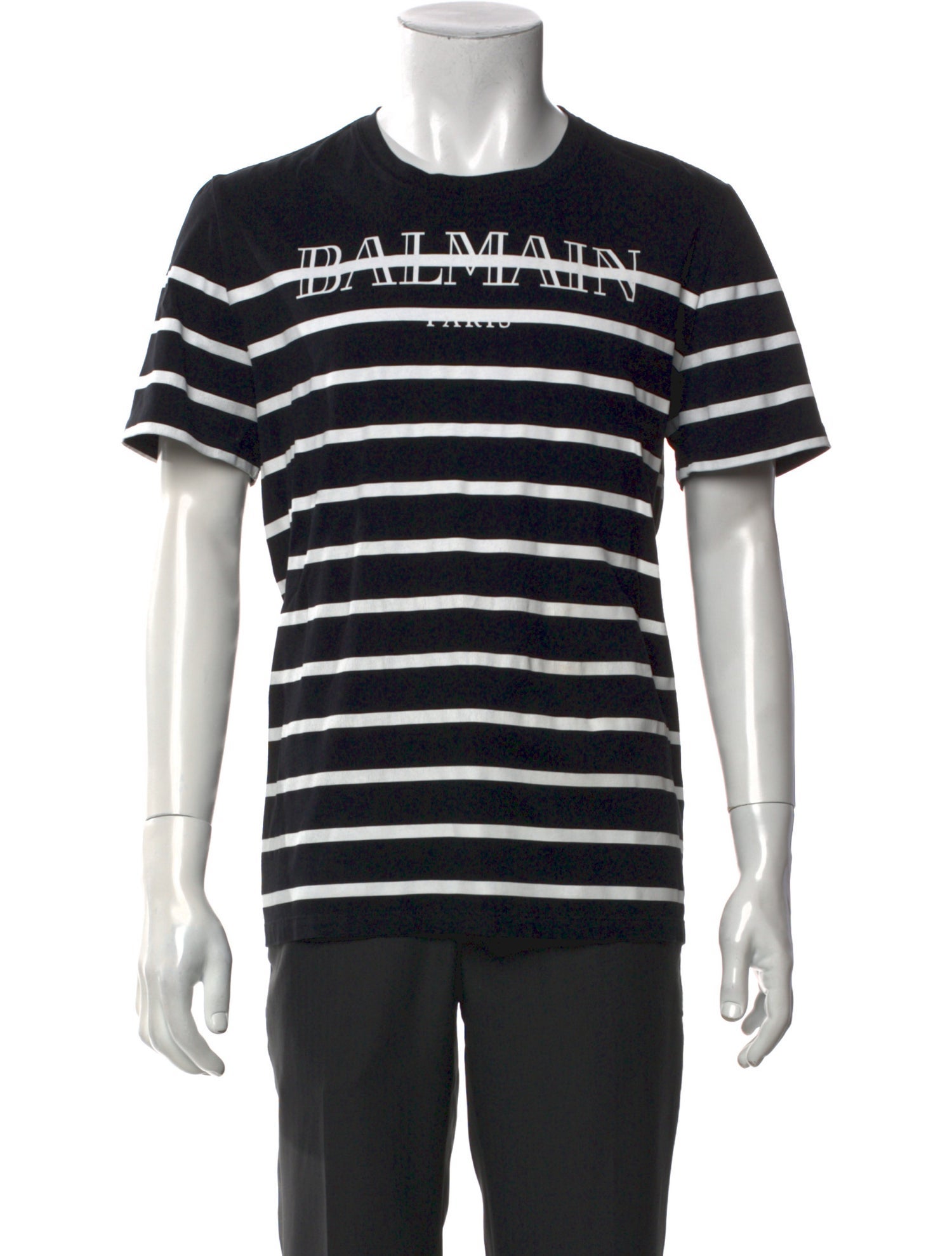Balmain Graphic Print Crew Neck T-Shirt