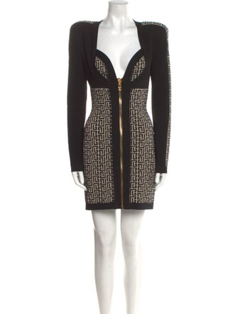 Balmain Wool Mini Dress