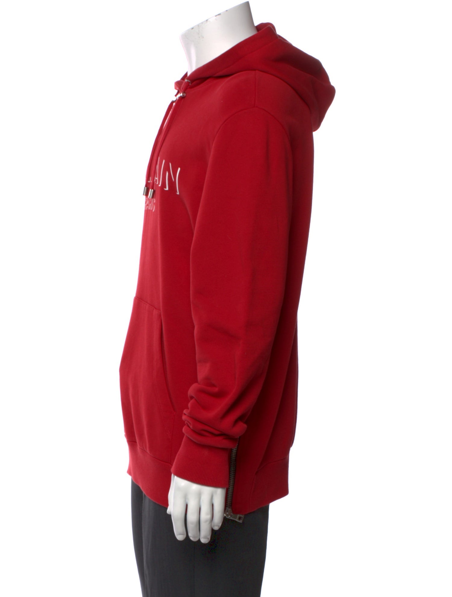 Balmain Graphic Print Crew Neck Hoodie