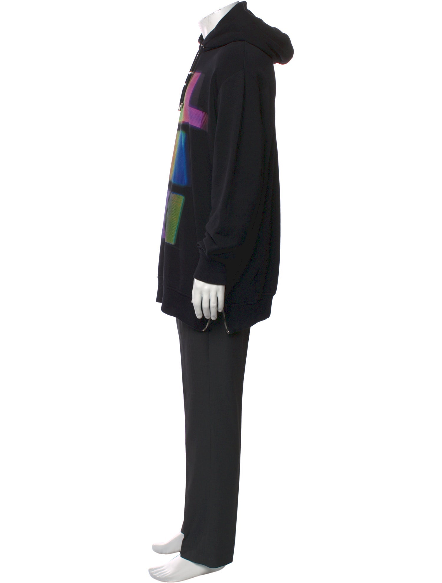 Balmain Printed Crew Neck Hoodie