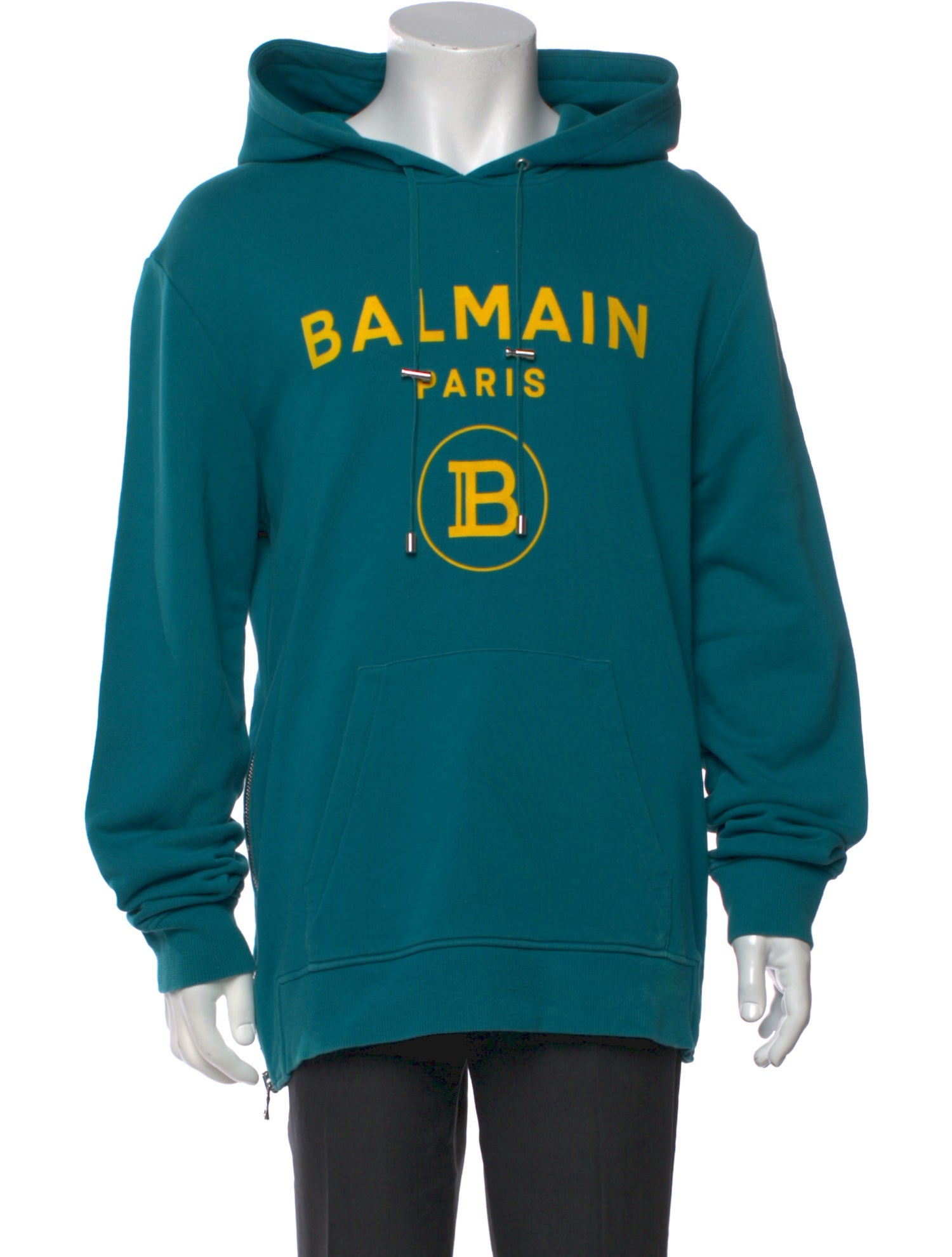Balmain Graphic Print Crew Neck Hoodie