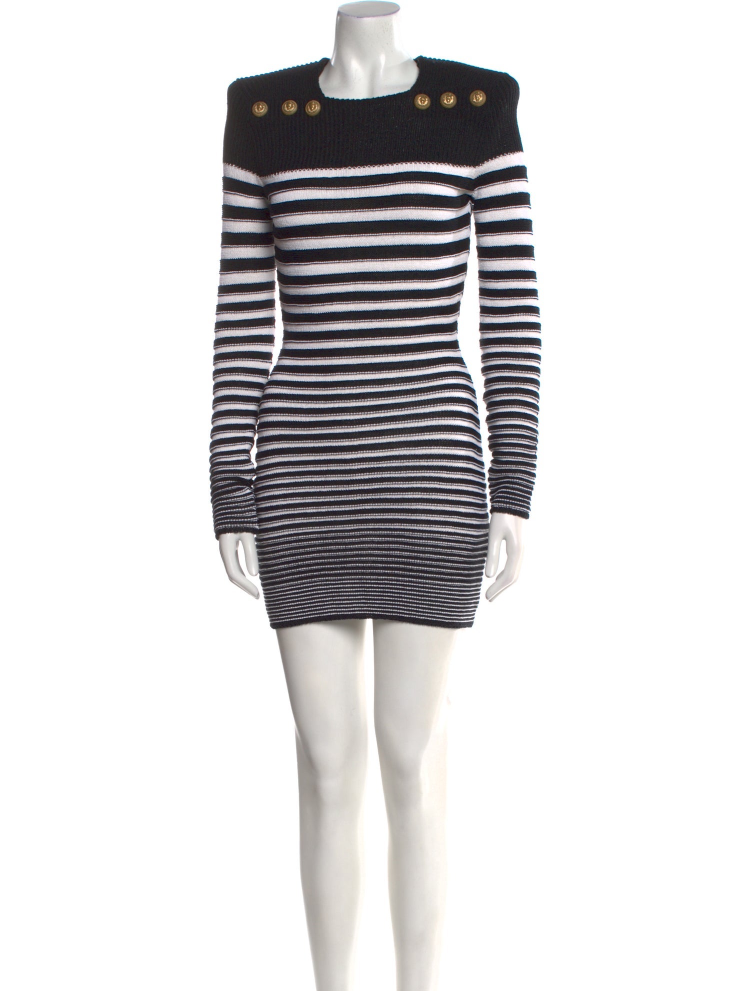 Balmain Striped Mini Dress