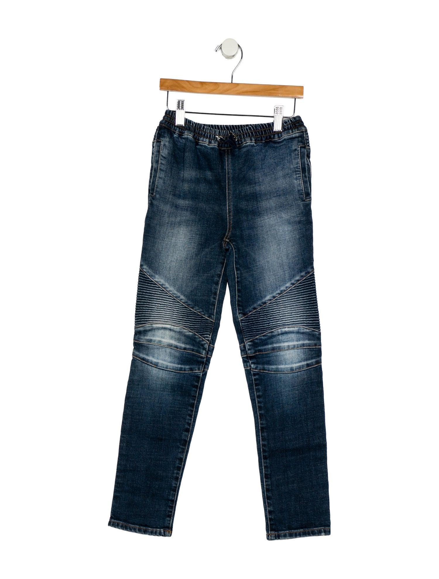 Balmain Boys' Denim Moto Pants