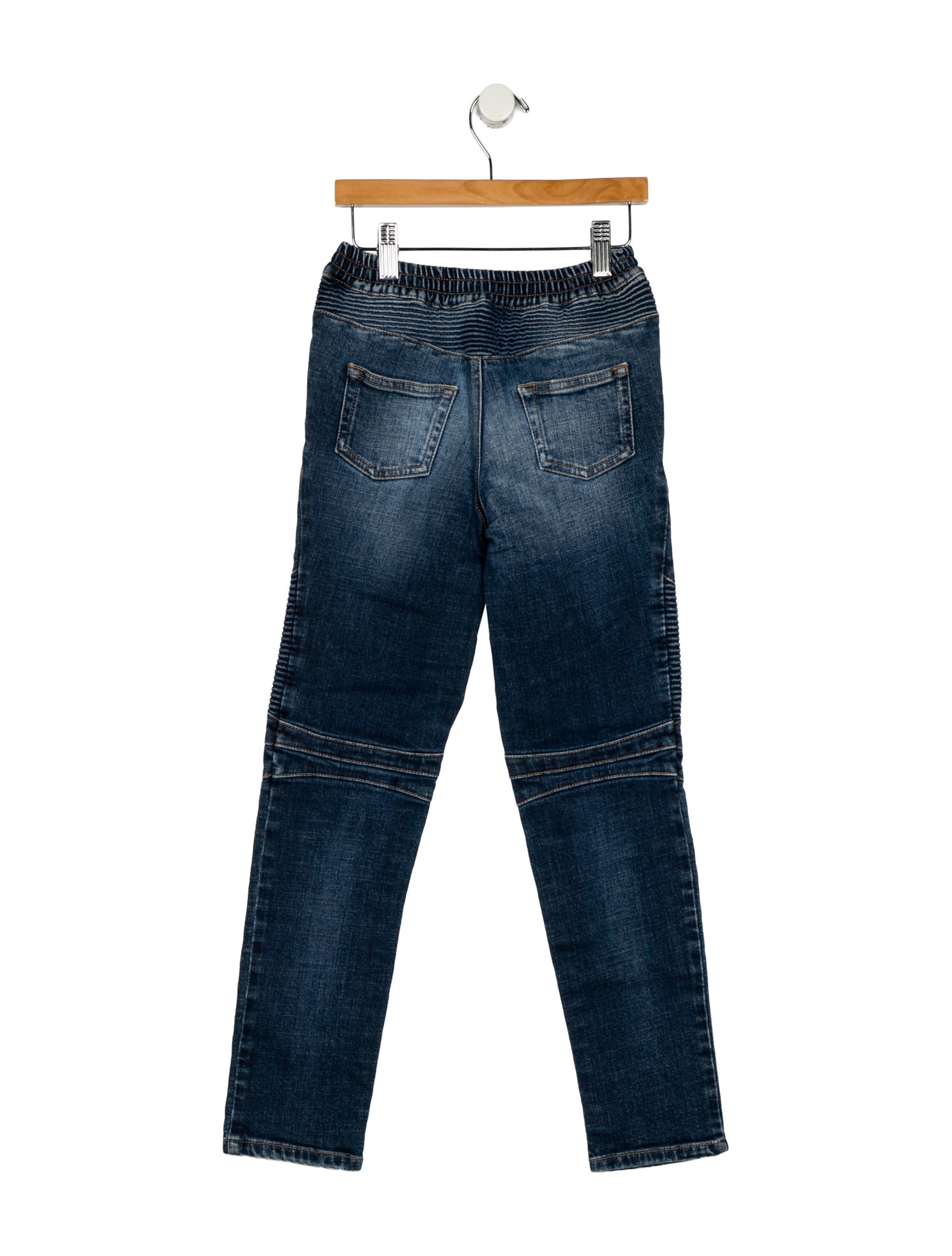 Balmain Boys' Denim Moto Pants