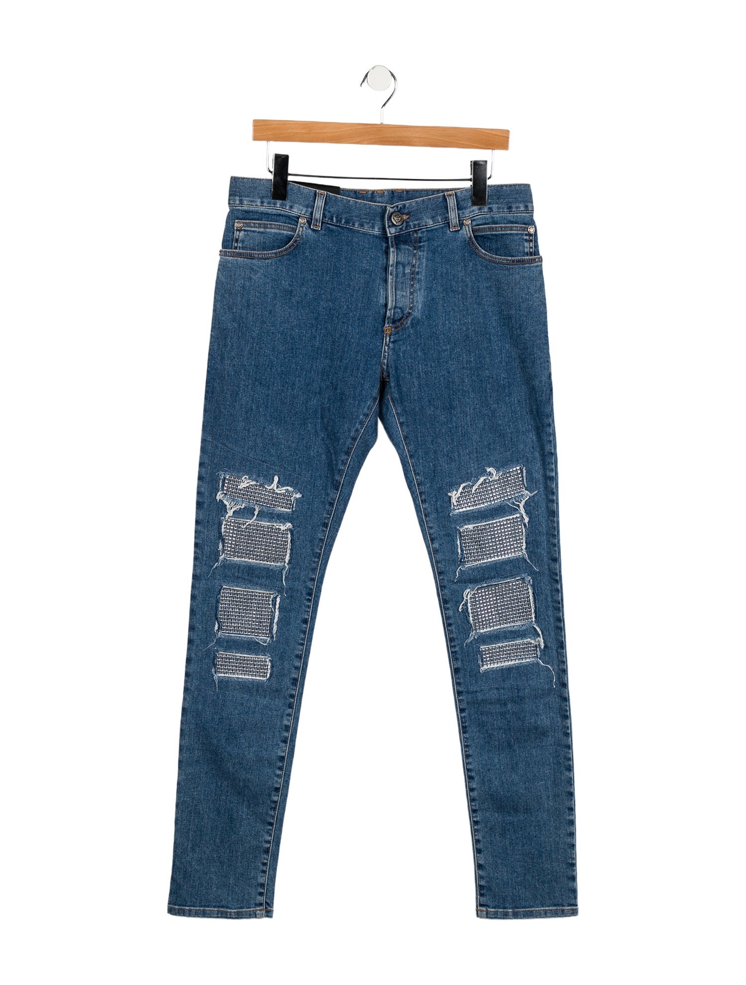 Balmain Mid-Rise Straight Leg Jeans w/ Tags
