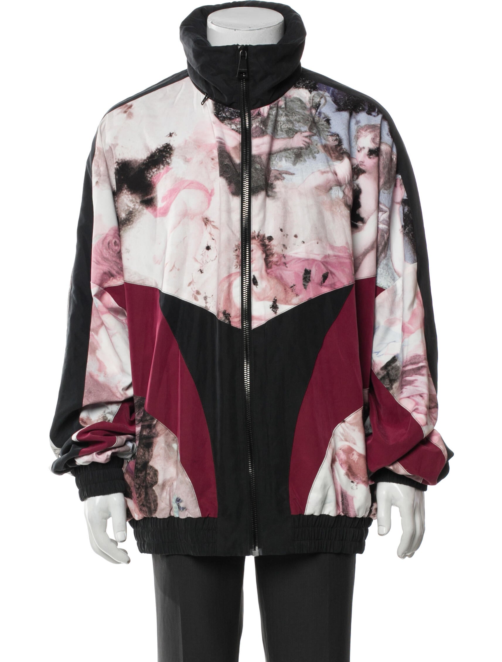 Balmain Colorblock Pattern Jacket w/ Tags