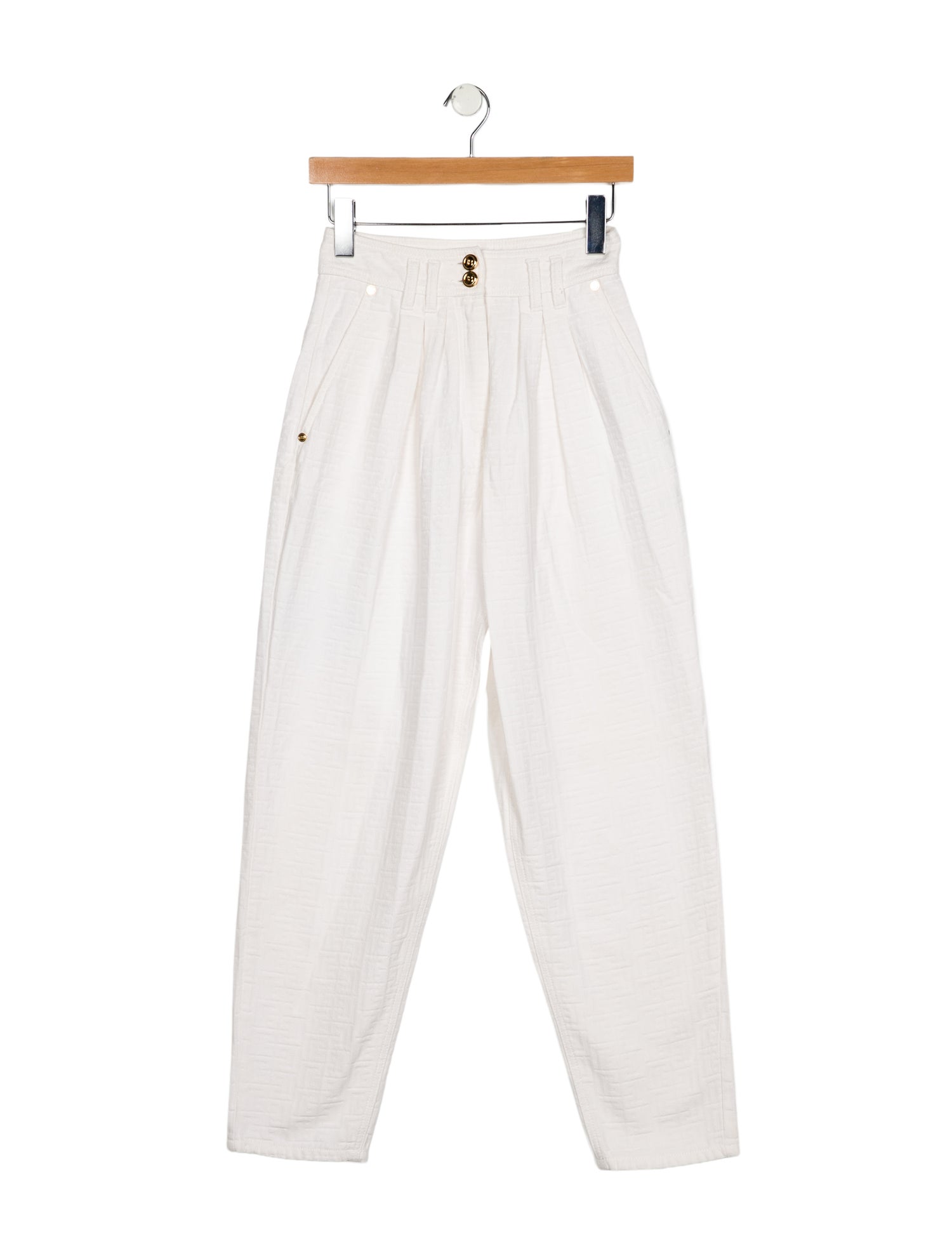 Balmain High-Rise Straight Leg Jeans