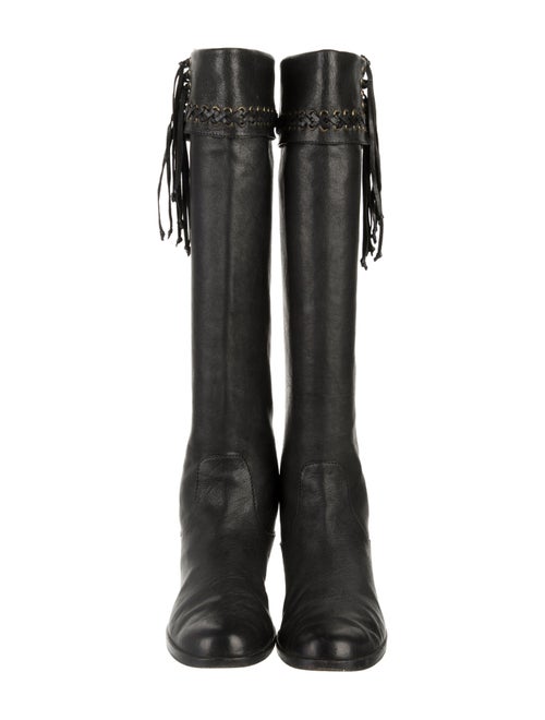 Balmain Leather Riding Boots