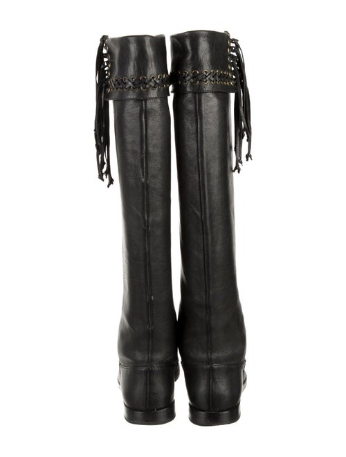 Balmain Leather Riding Boots