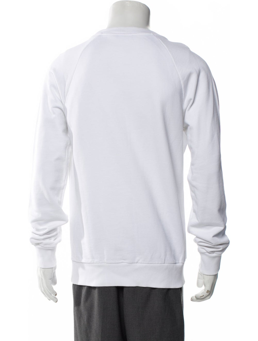 Balmain Pullover White Graphic Print Patch Pocket… - image 3