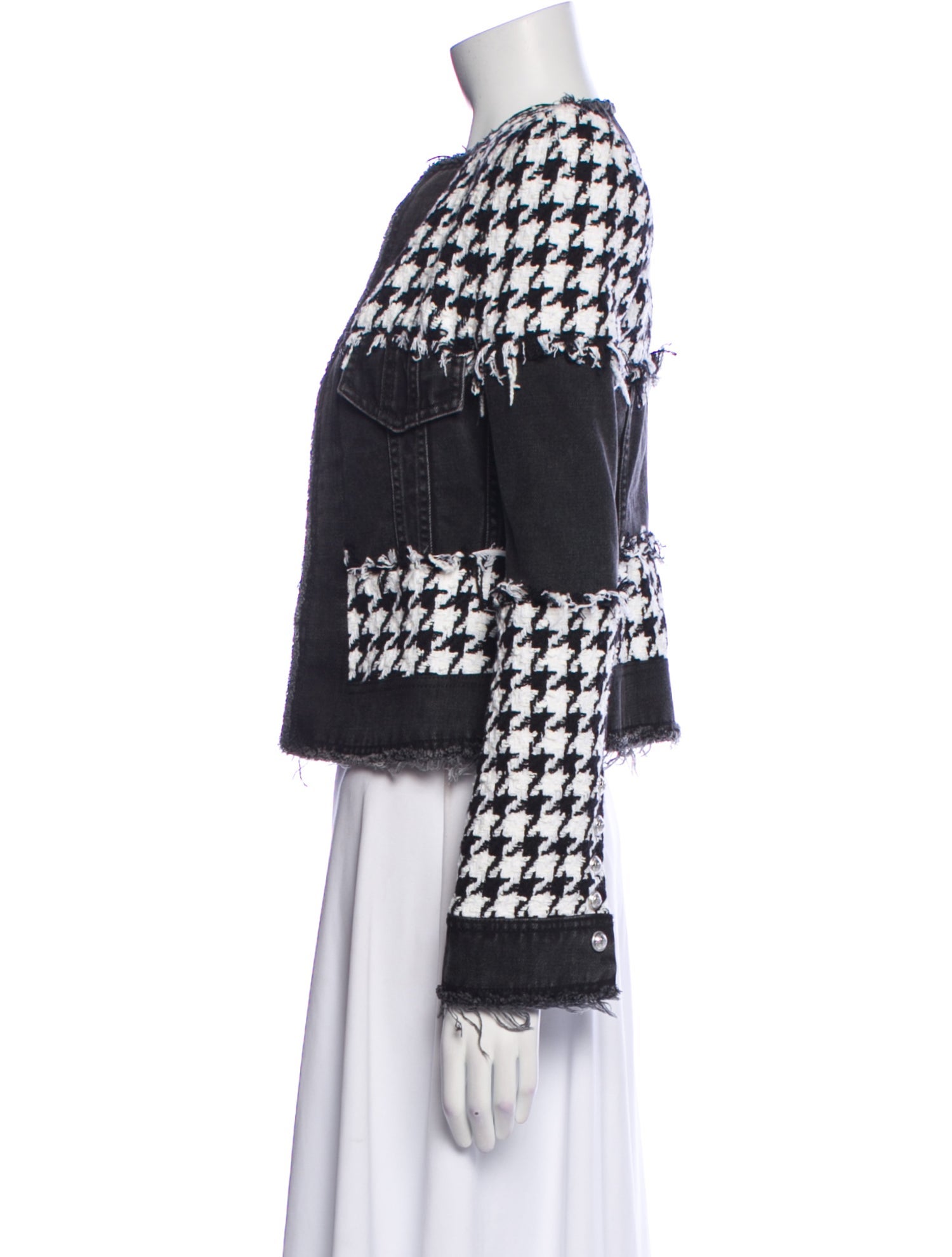 Balmain Houndstooth Print Evening Jacket