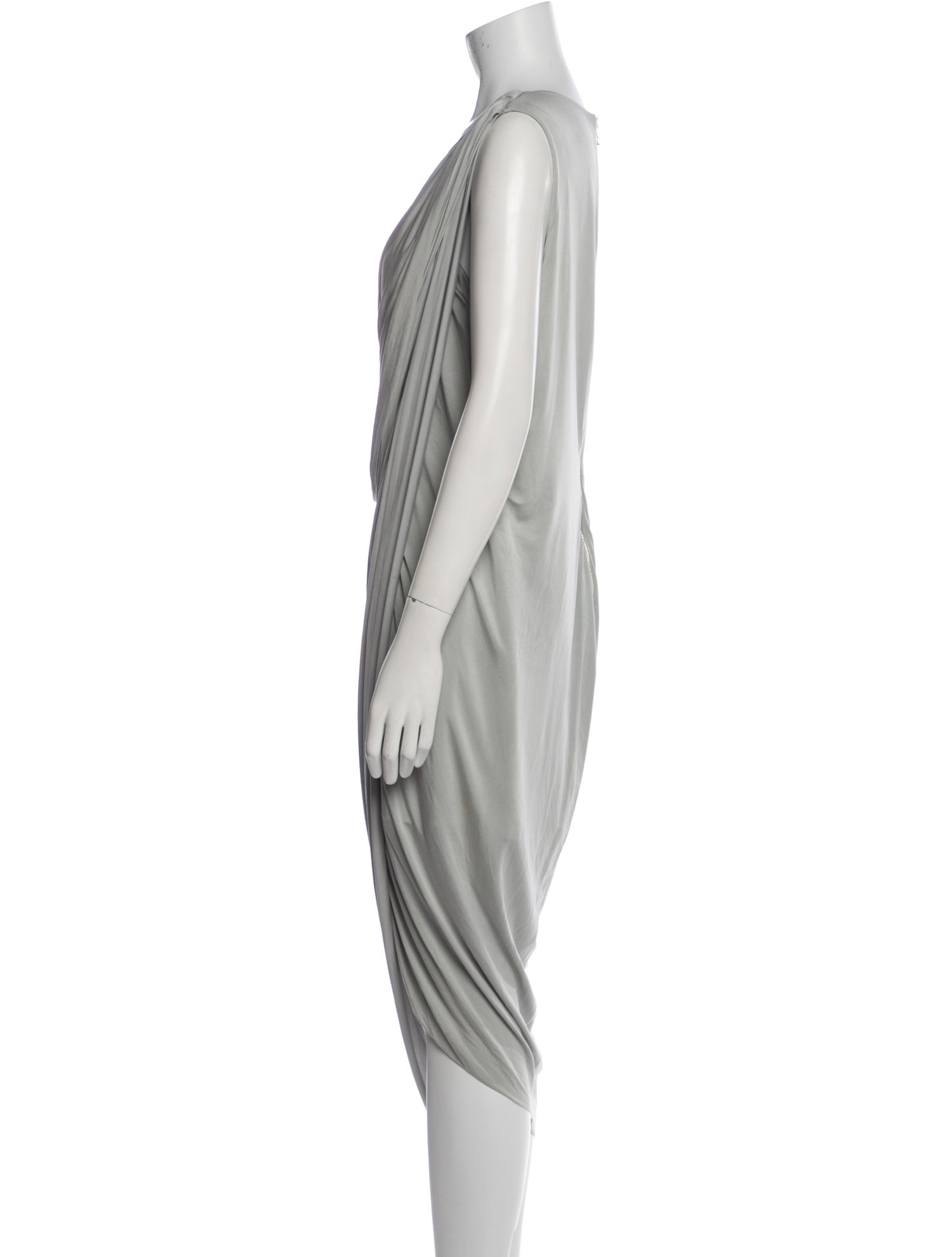 Balmain Cowl Neck Midi Length Dress