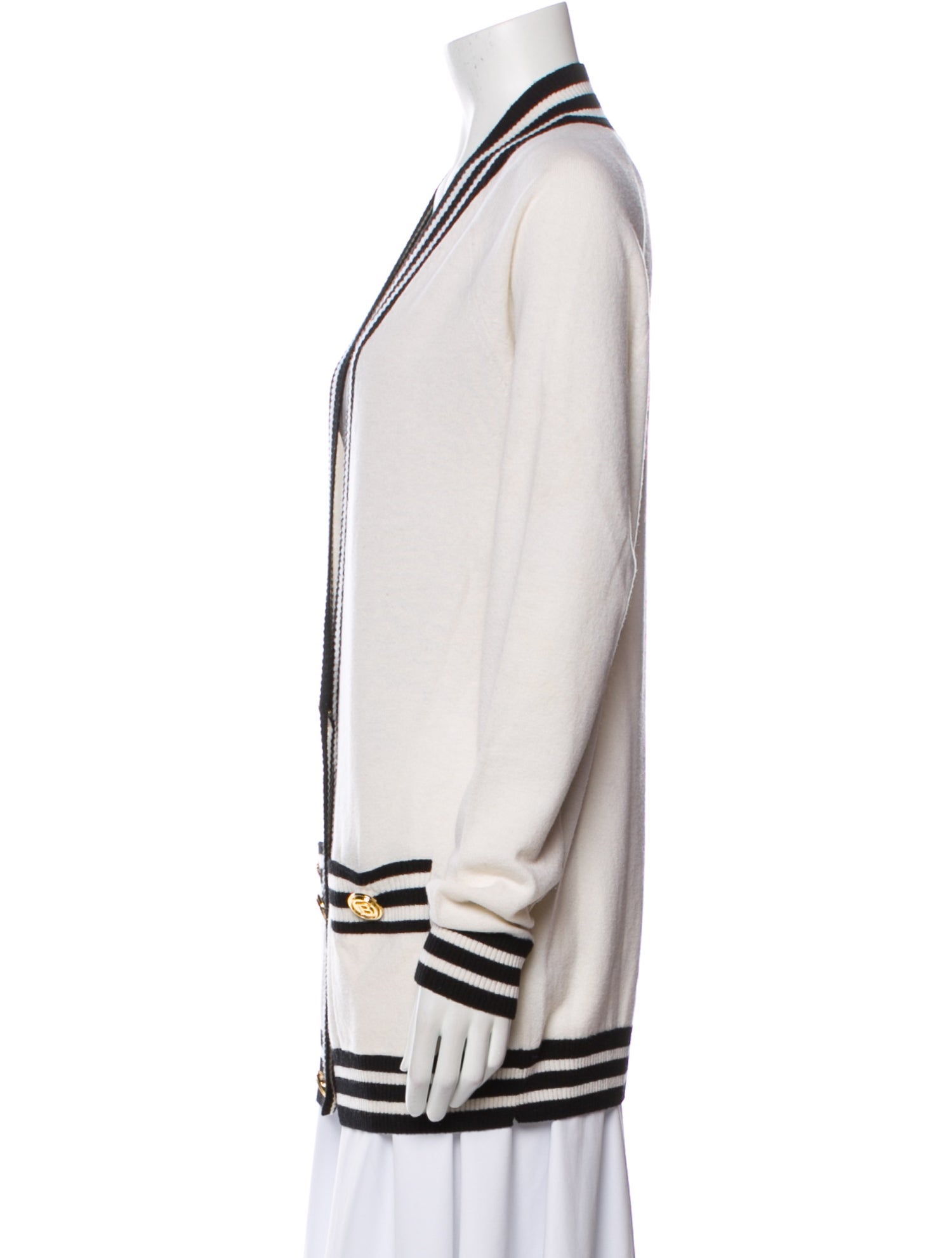 Balmain Wool Striped Sweater