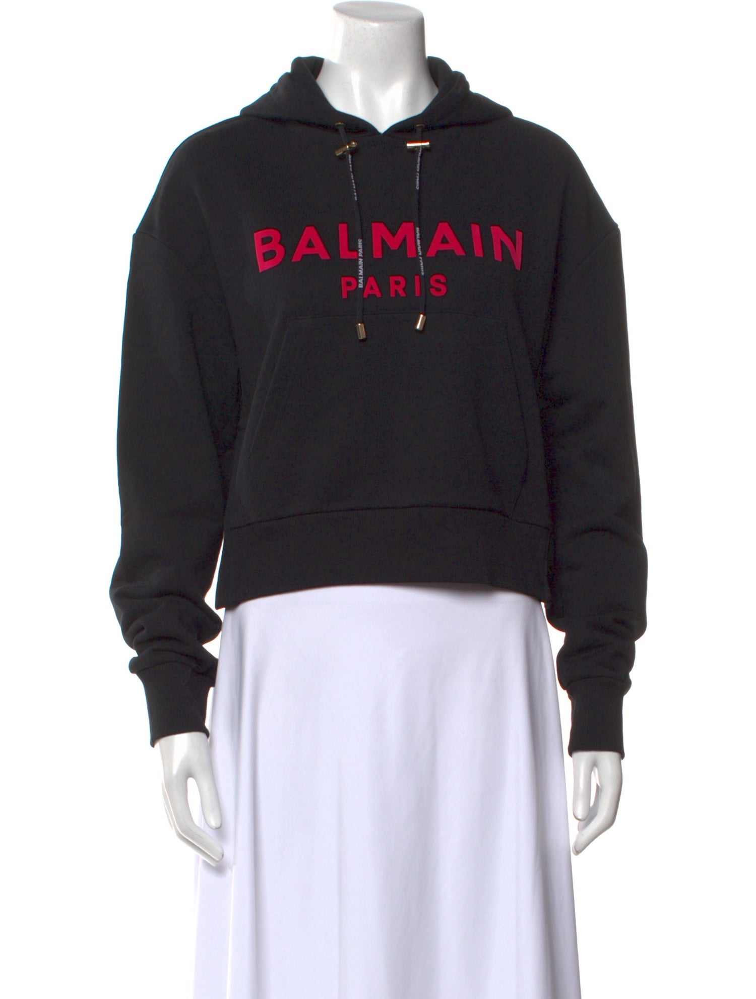 Balmain Graphic Print Crew Neck Sweatshirt