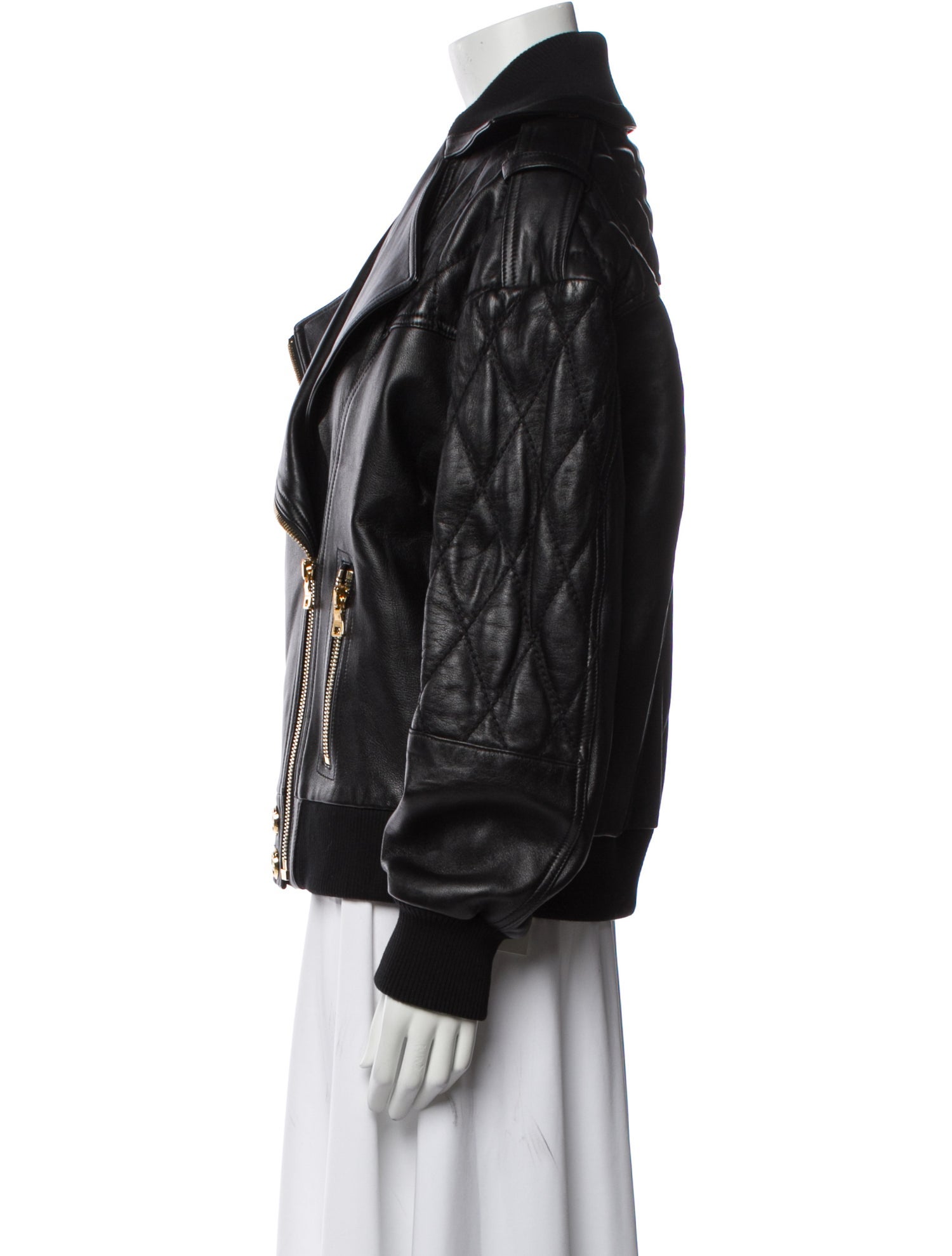 Balmain Leather Biker Jacket