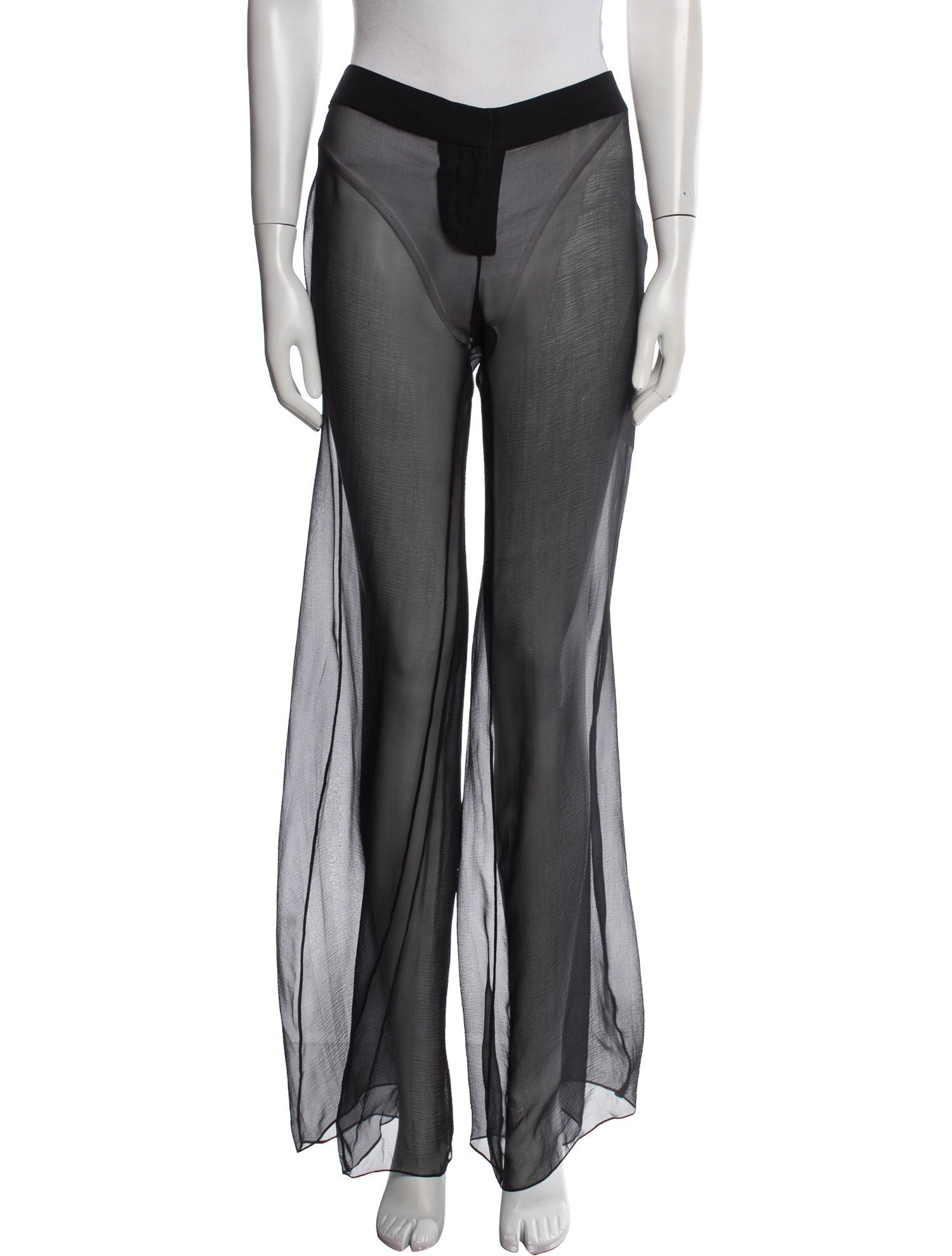 Balmain Silk Wide Leg Pants