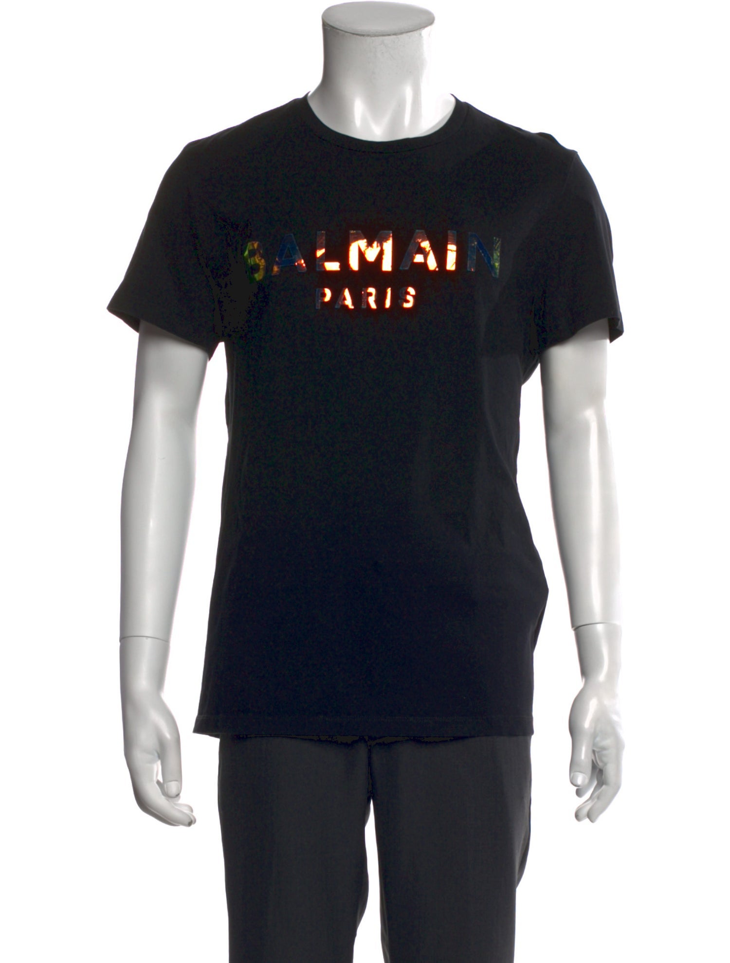 Balmain Graphic Print Crew Neck T-Shirt