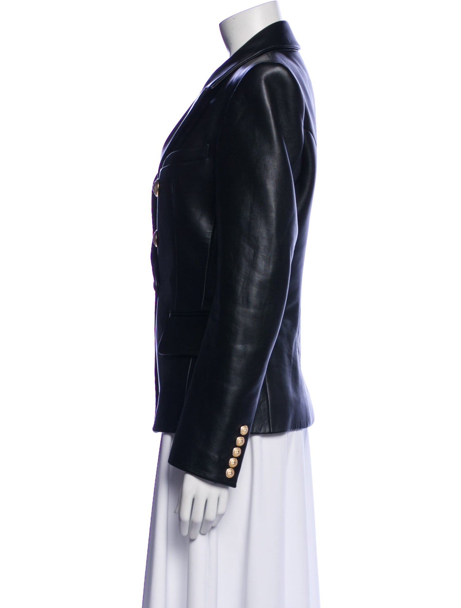 Balmain Leather Blazer