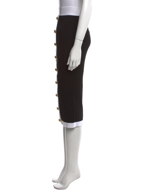 Balmain Wool Midi Length Skirt