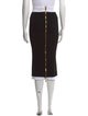 Balmain Wool Midi Length Skirt