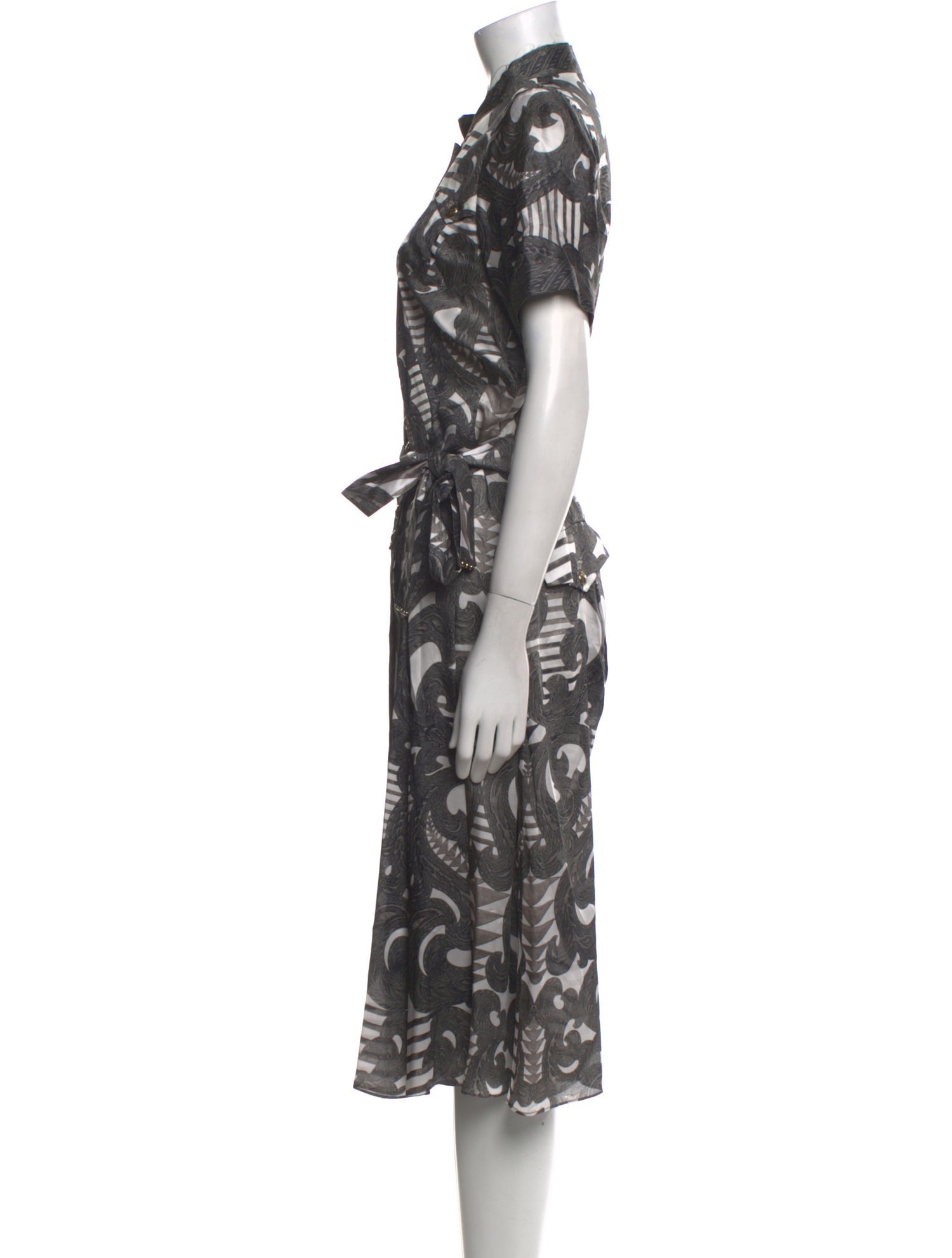 Balmain Printed Midi Length Dress