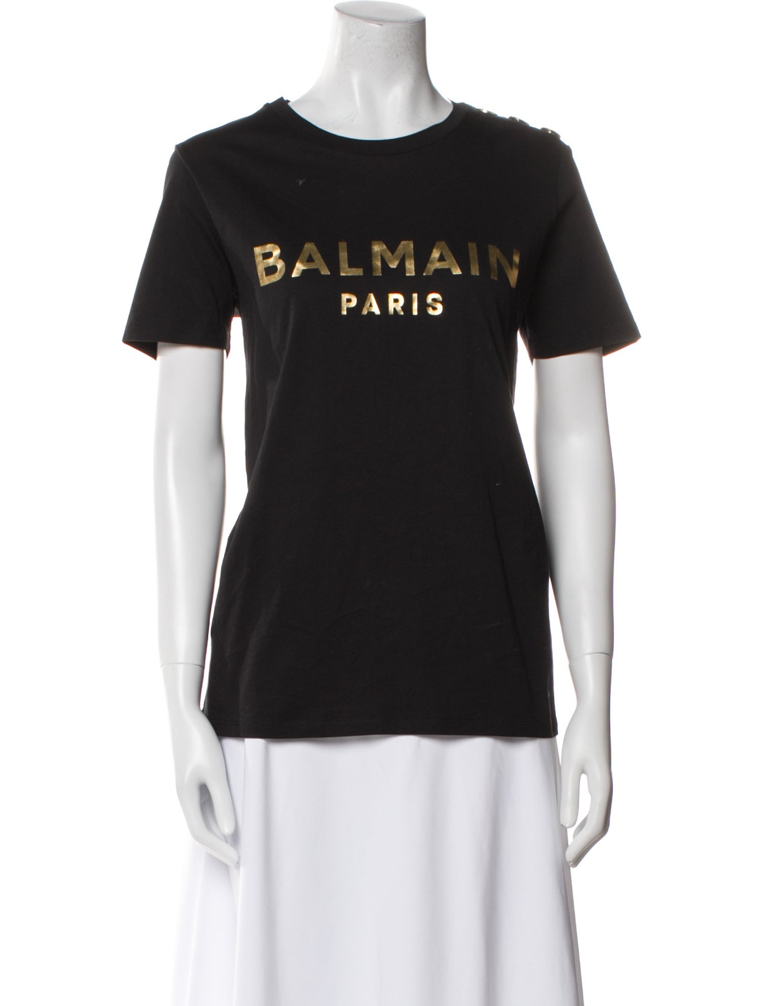 Balmain Graphic Print Crew Neck T-Shirt