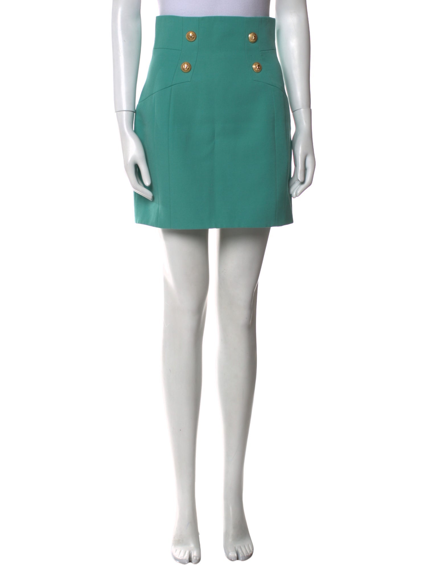 Balmain Wool Mini Skirt