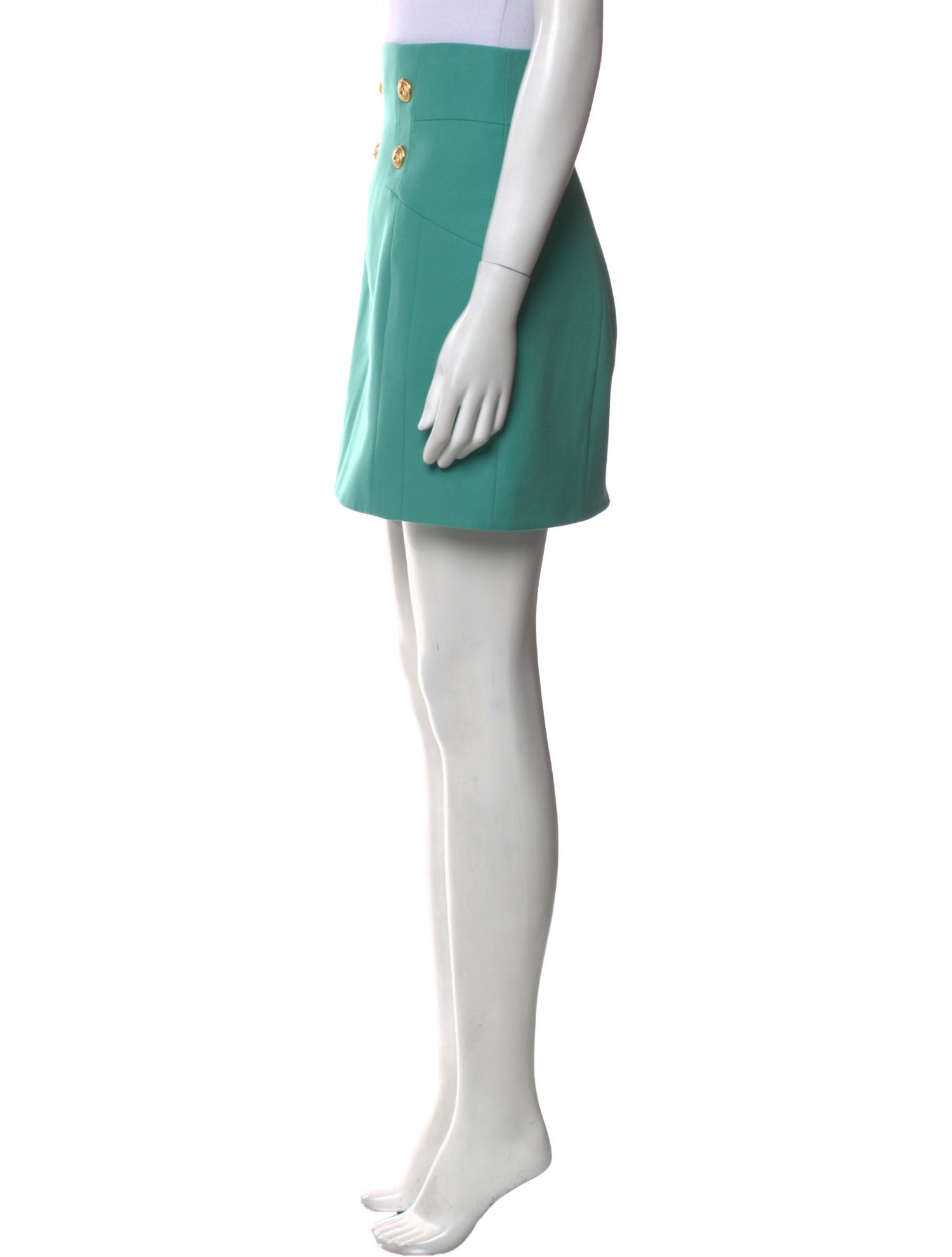 Balmain Wool Mini Skirt