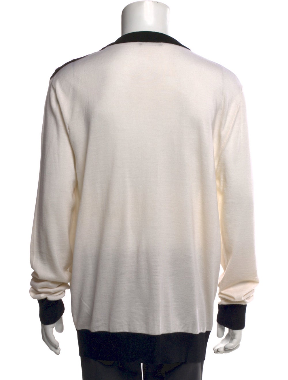 Balmain Virgin Wool Pullover Neutrals Colorblock … - image 3