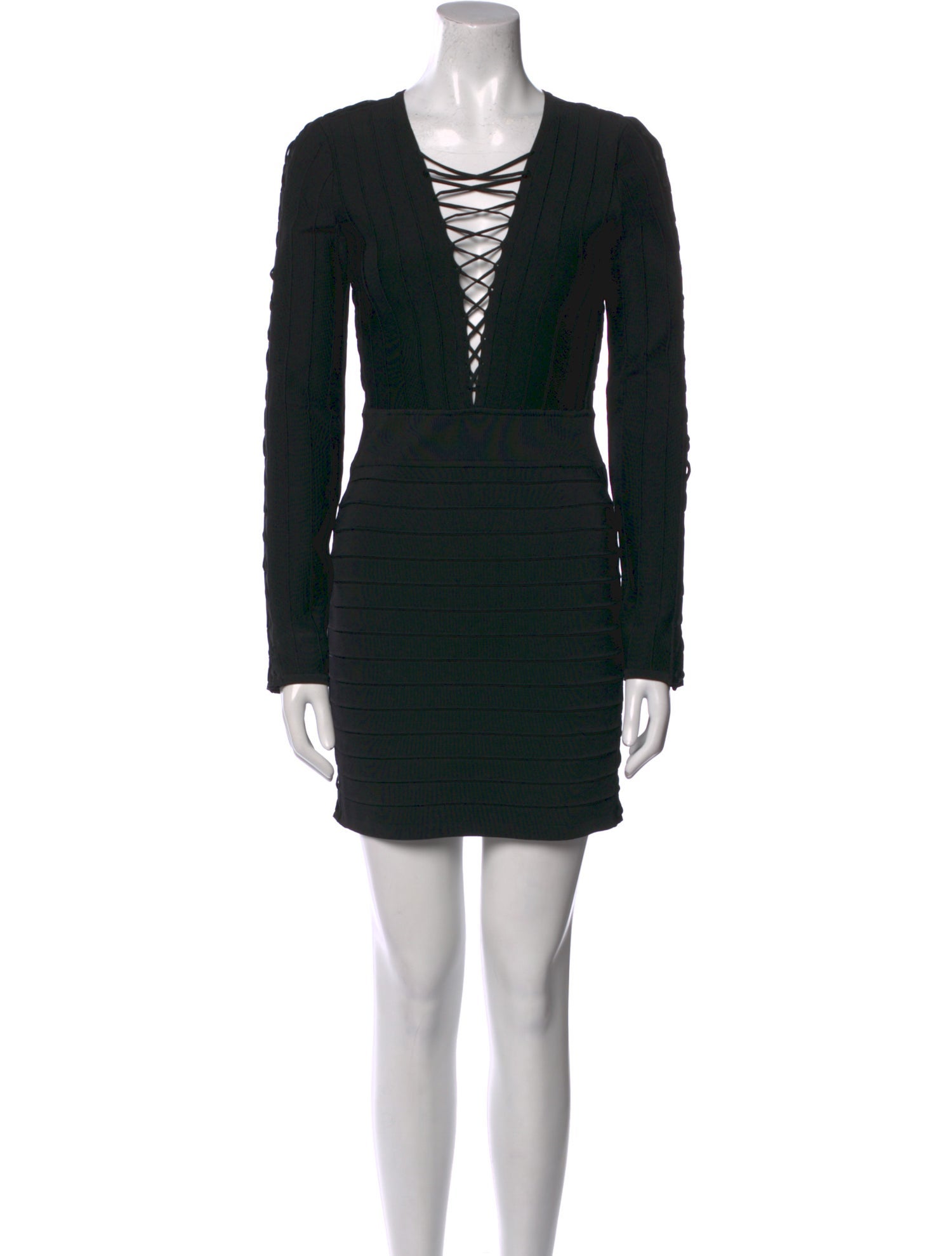 Balmain V-Neck Mini Dress